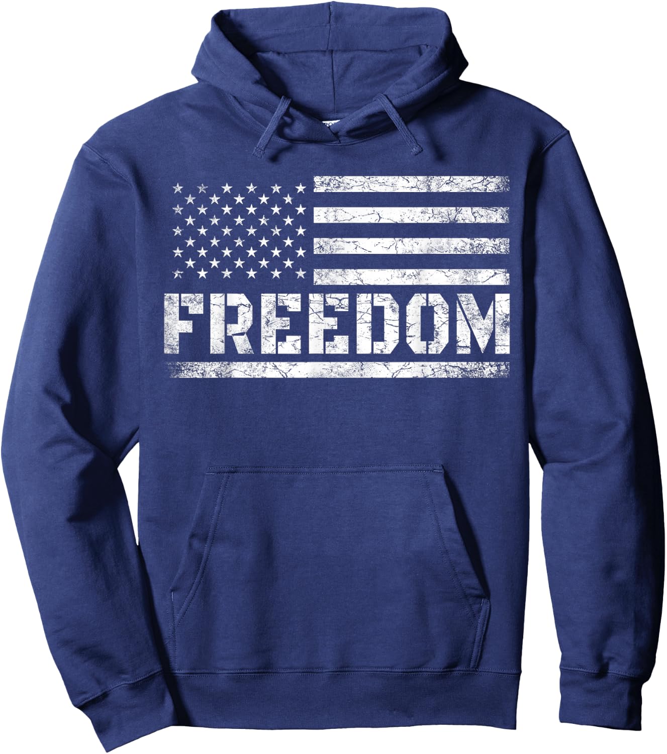 Freedom Top USA American Flag Top Freedom Hoodie - Hoodie | Navy