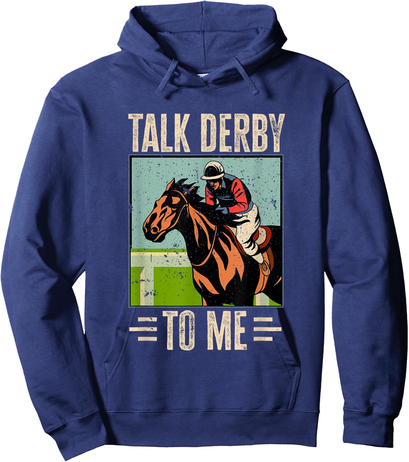 Horse Racing Gambling - Talk Derby to me! Hoodie - Hoodie | Navy