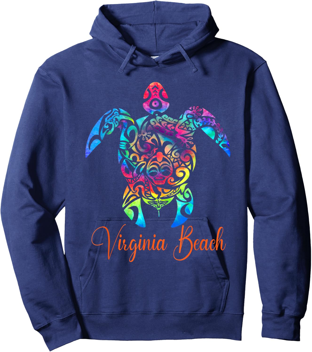 Virginia Beach Sea Turtle Family Vacation Summer 2026 Hoodie - Hoodie | Navy