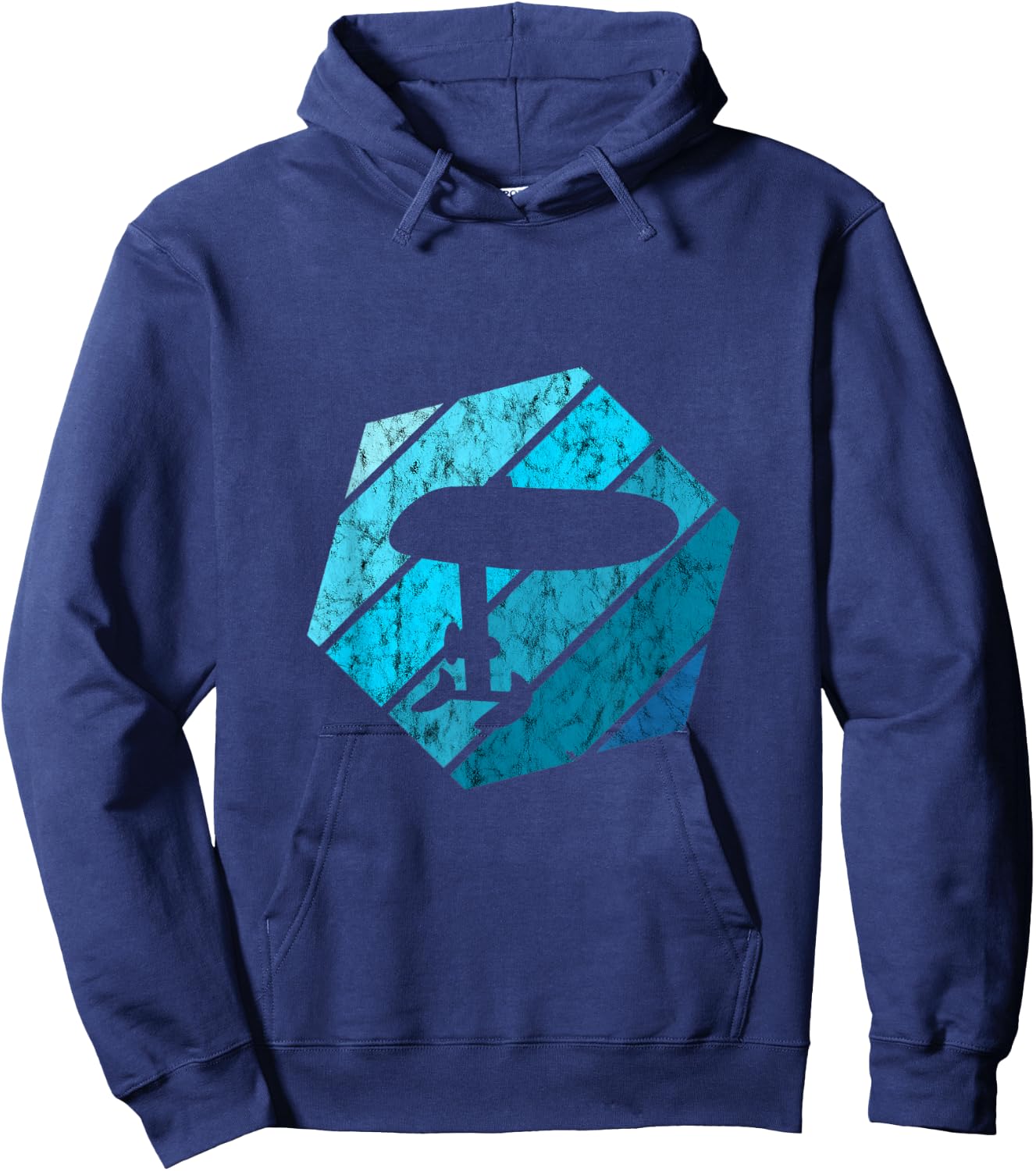 Vintage Hexa Electric Hydrofoil Surfboard Foiler Efoil Hoodie - Hoodie | Navy