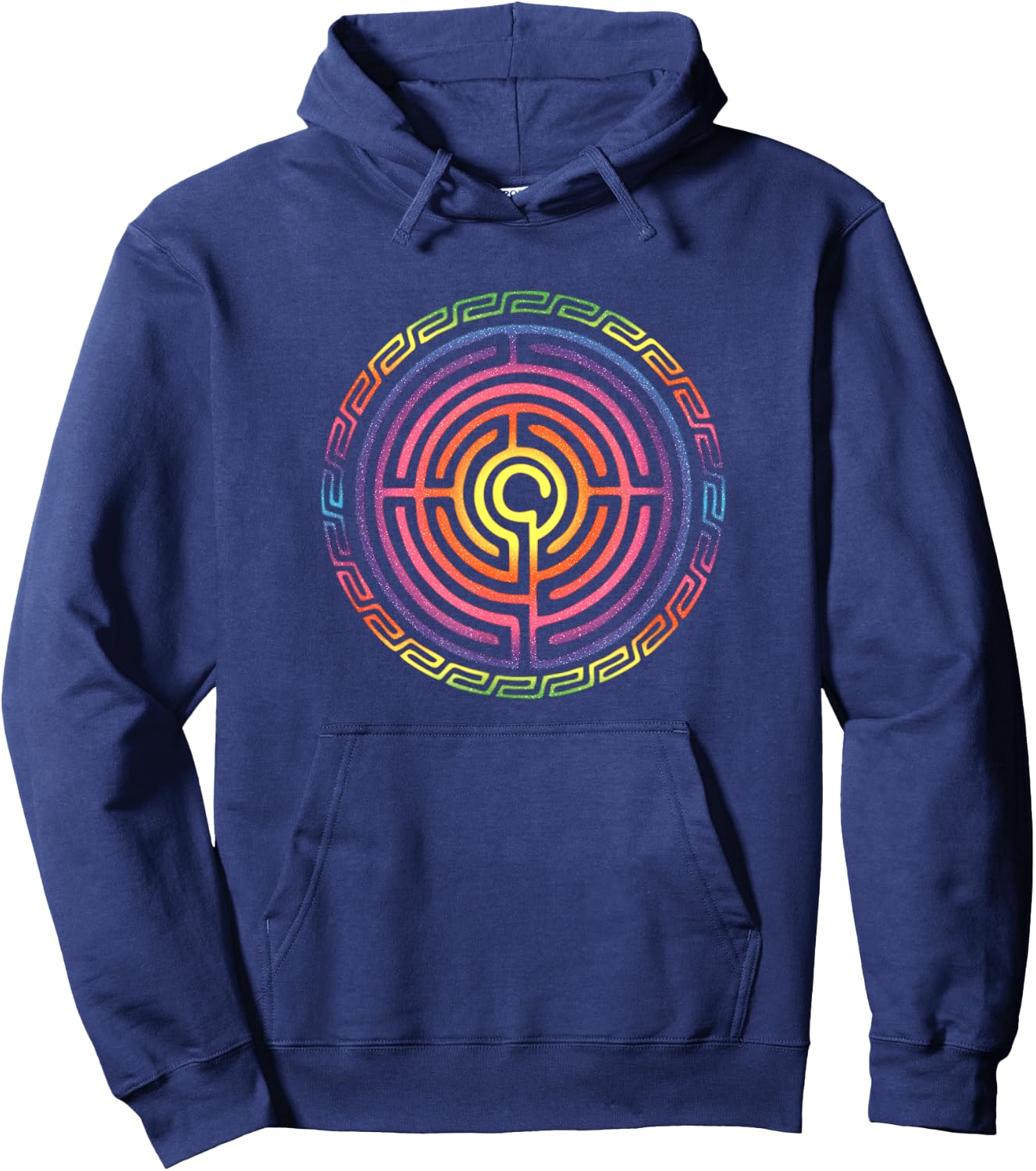 Labyrinth protection symbol magic mystic occultism Indians Hoodie - Hoodie | Navy