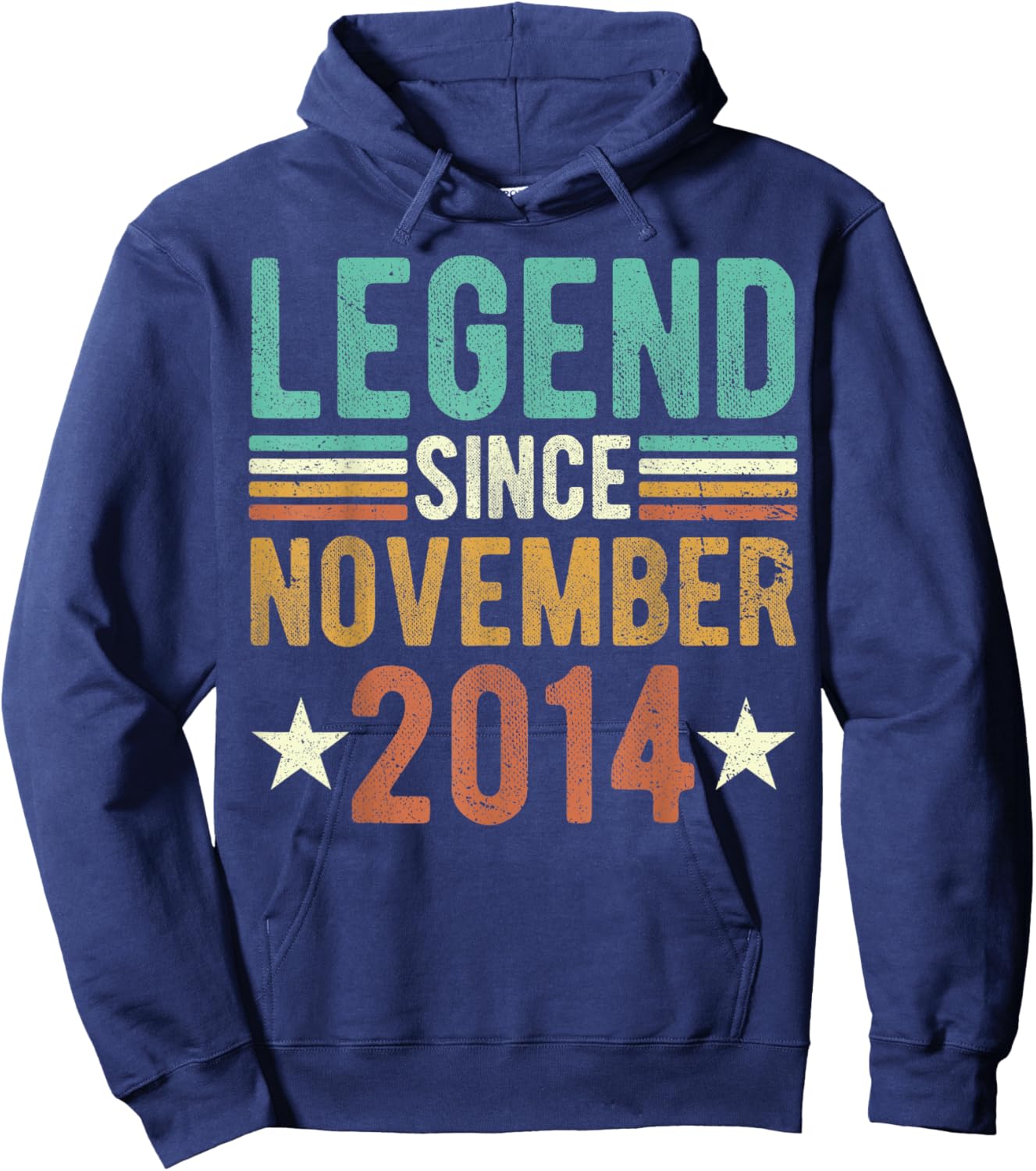 Legend Since November 2014 8 Years Old 8th anniversary Hoodie - Hoodie | Navy