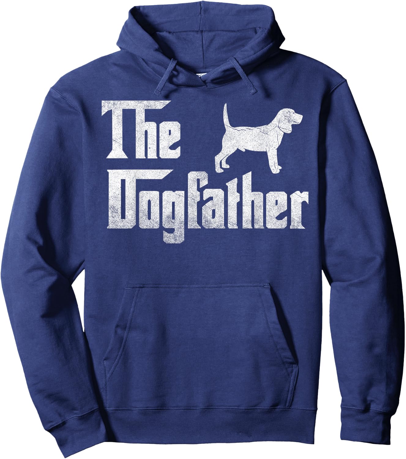 Beagle The Dogfather Funny Father Dog Lover Gift Men Hoodie - Hoodie | Navy