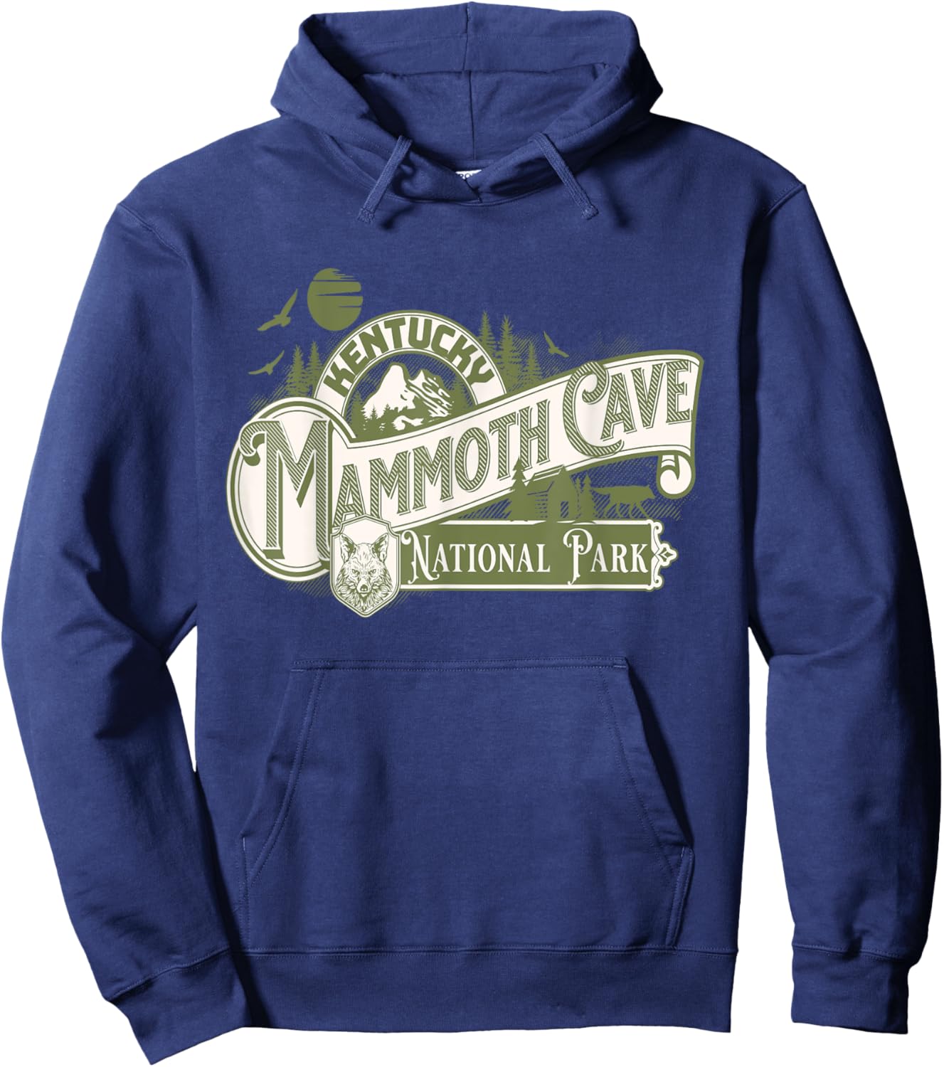 Mammoth Cave National Park Scenic Trail Explorer Hiking Hoodie - Hoodie | Navy