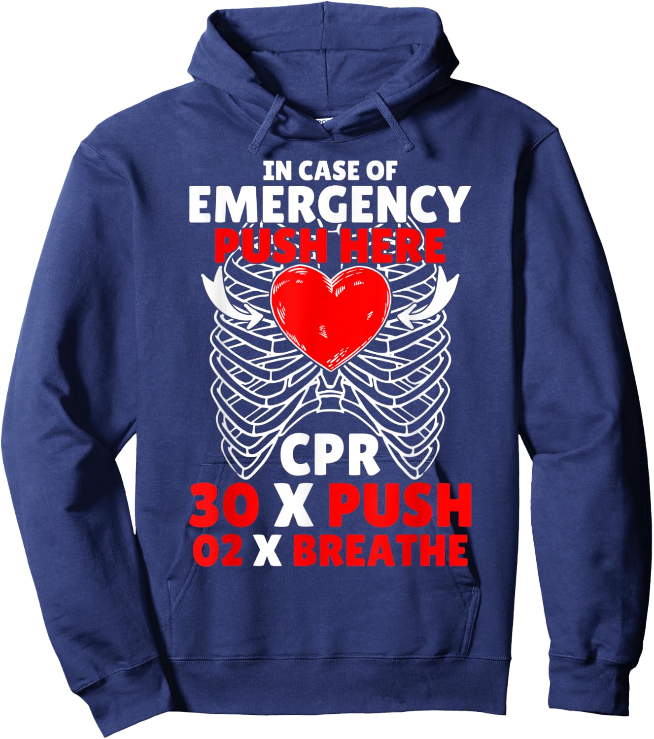 Funny CPR Instructor First Aid for Nurses CPR Instructor Hoodie - Hoodie | Navy