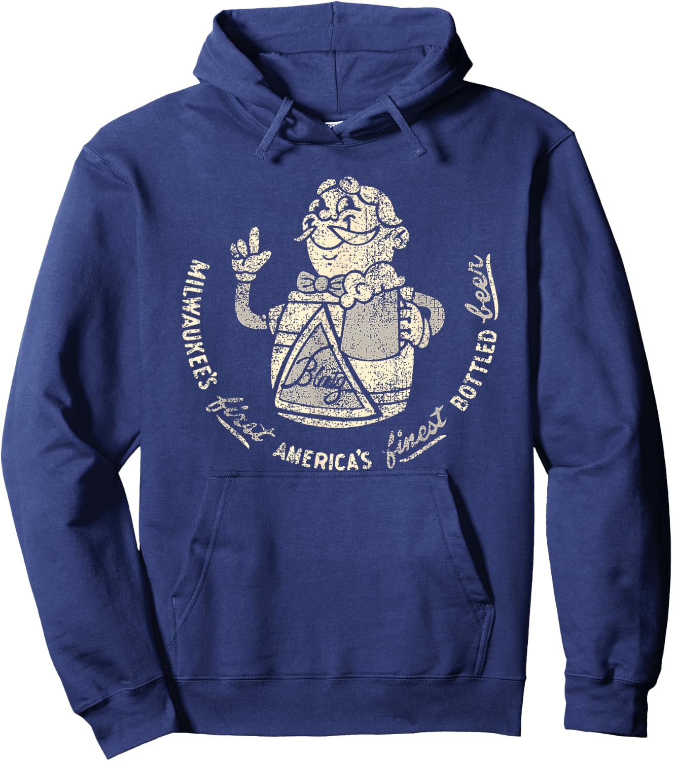 Blatz Beer Vintage Style - Pale America's Finest Hoodie - Hoodie | Navy