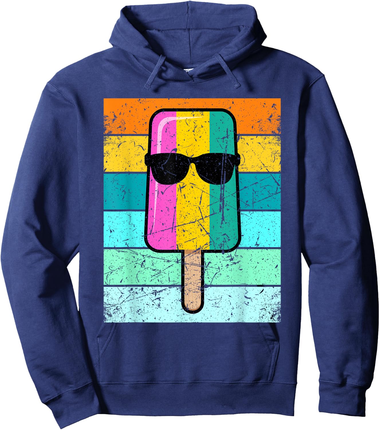 Summer Popsicle Shirt Funny Ice Cream Beach Pool Party Hoodie - Hoodie | Navy