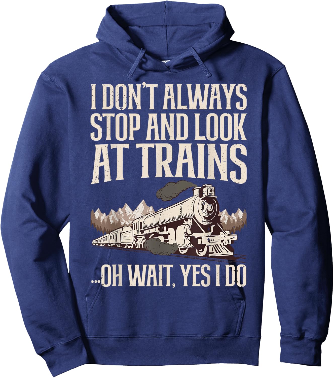 Cool Trains Women Train Collector Railroad Engine Hoodie - Hoodie | Navy