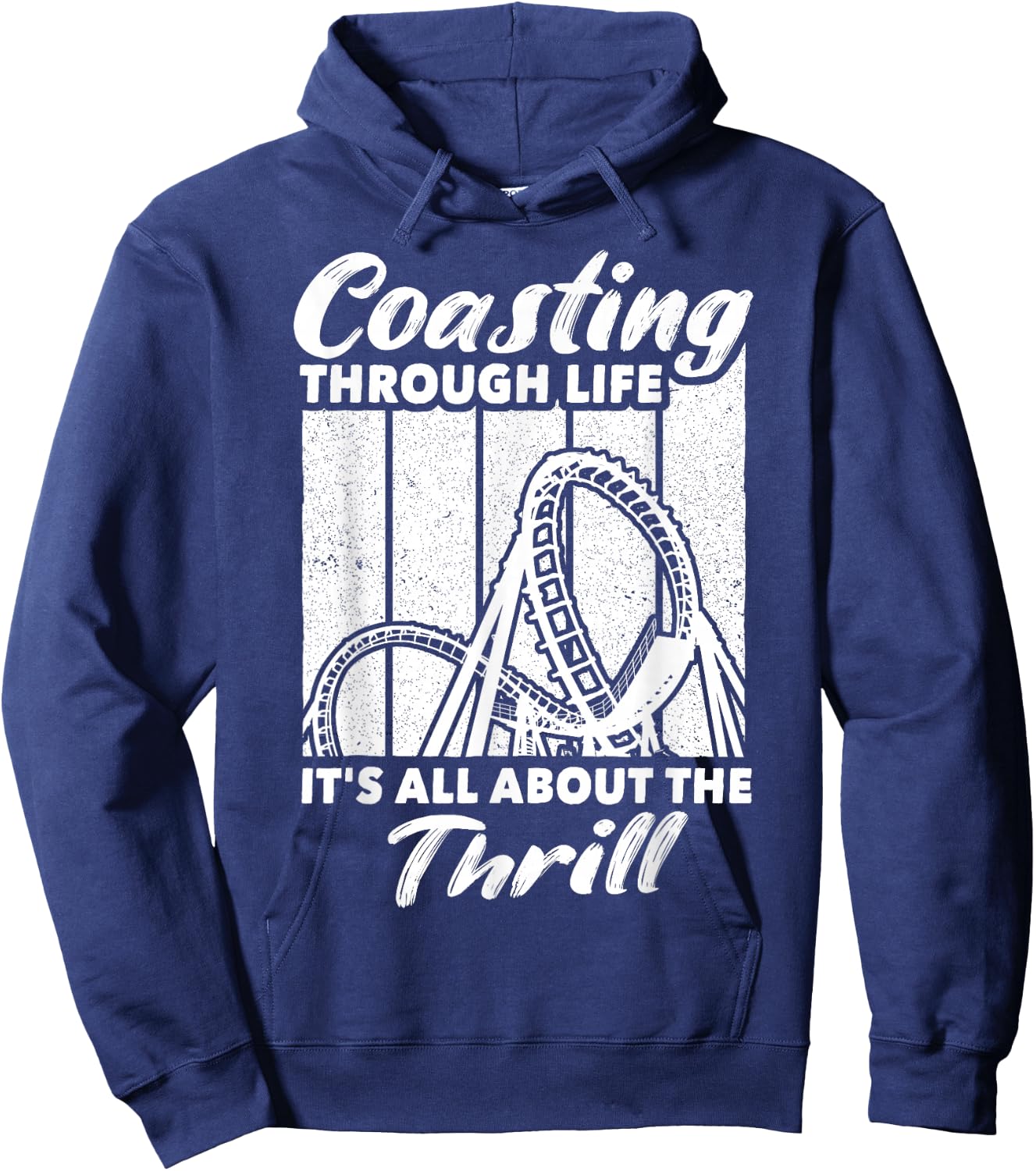 Roller Coaster Enthusiast Rollercoasters Hoodie - Hoodie | Navy