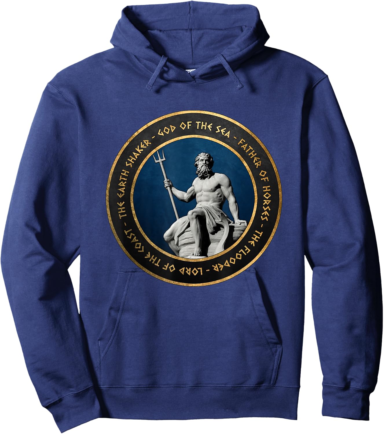 Poseidon Ancient Greek God Hoodie - Hoodie | Navy
