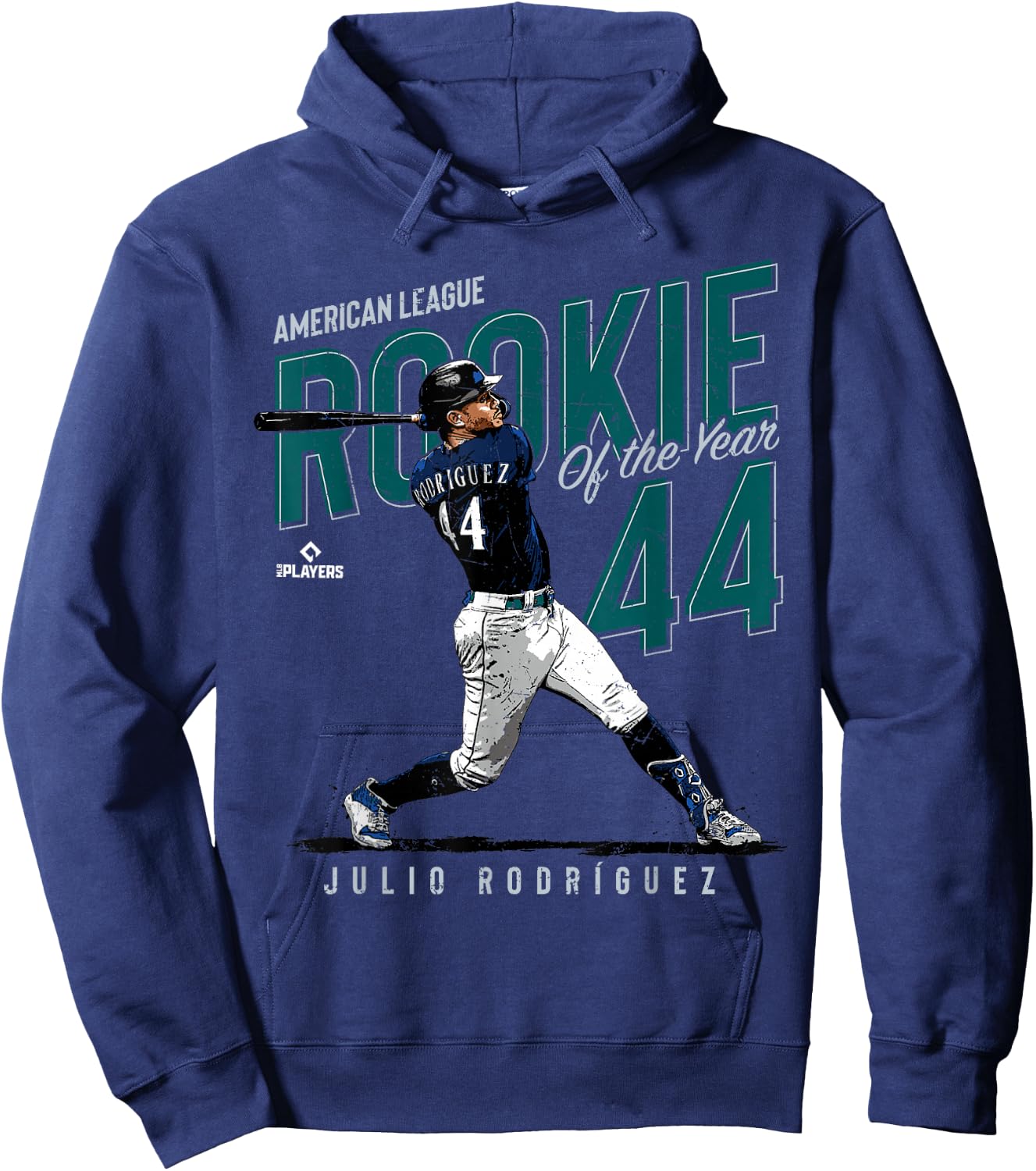 Rookie of the Year Julio Rodriguez Seattle MLBPA Hoodie - Hoodie | Navy