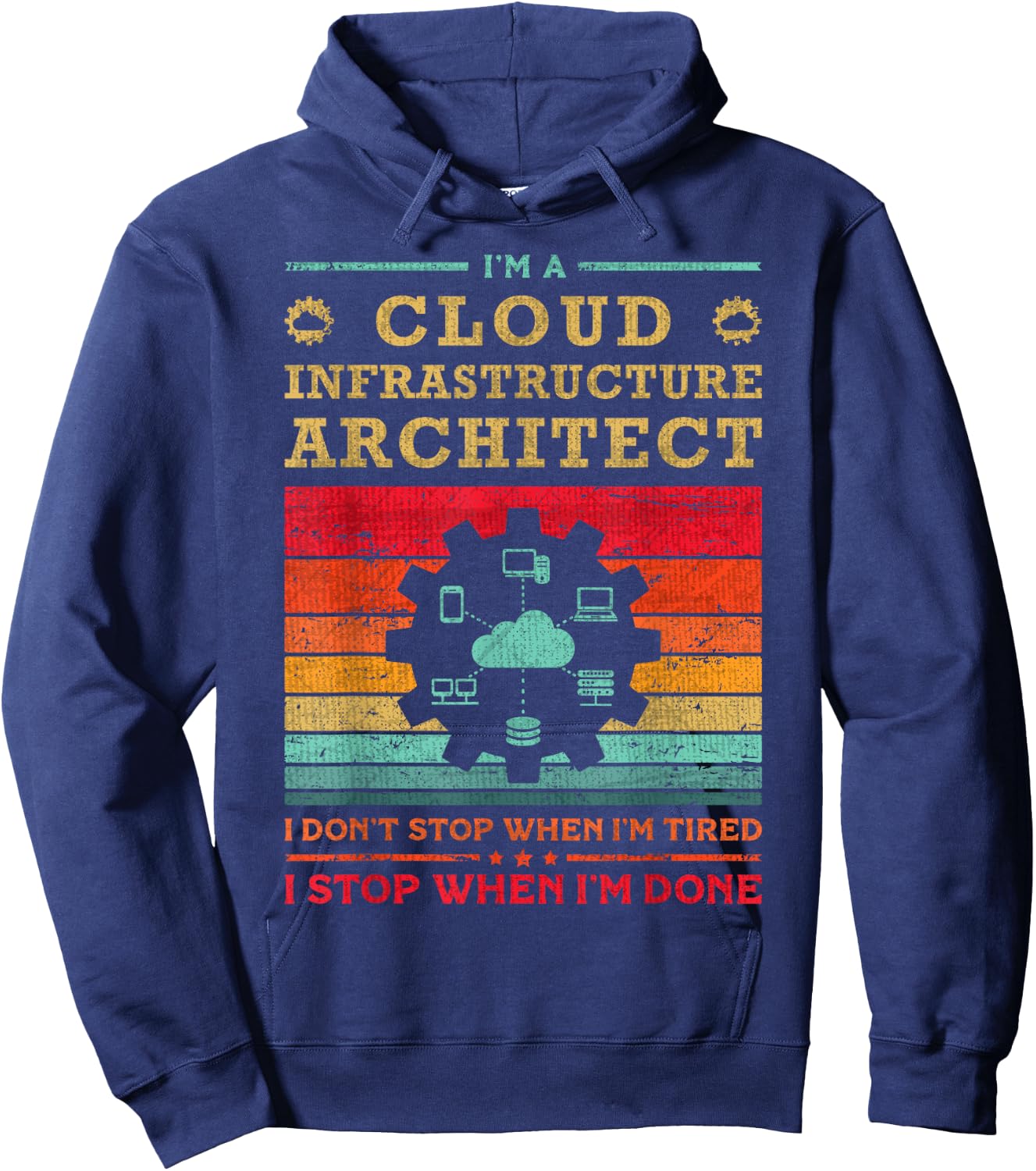 Cloud Specialist & Engineer Cloud Infrastructure Architect Hoodie - Hoodie | Navy