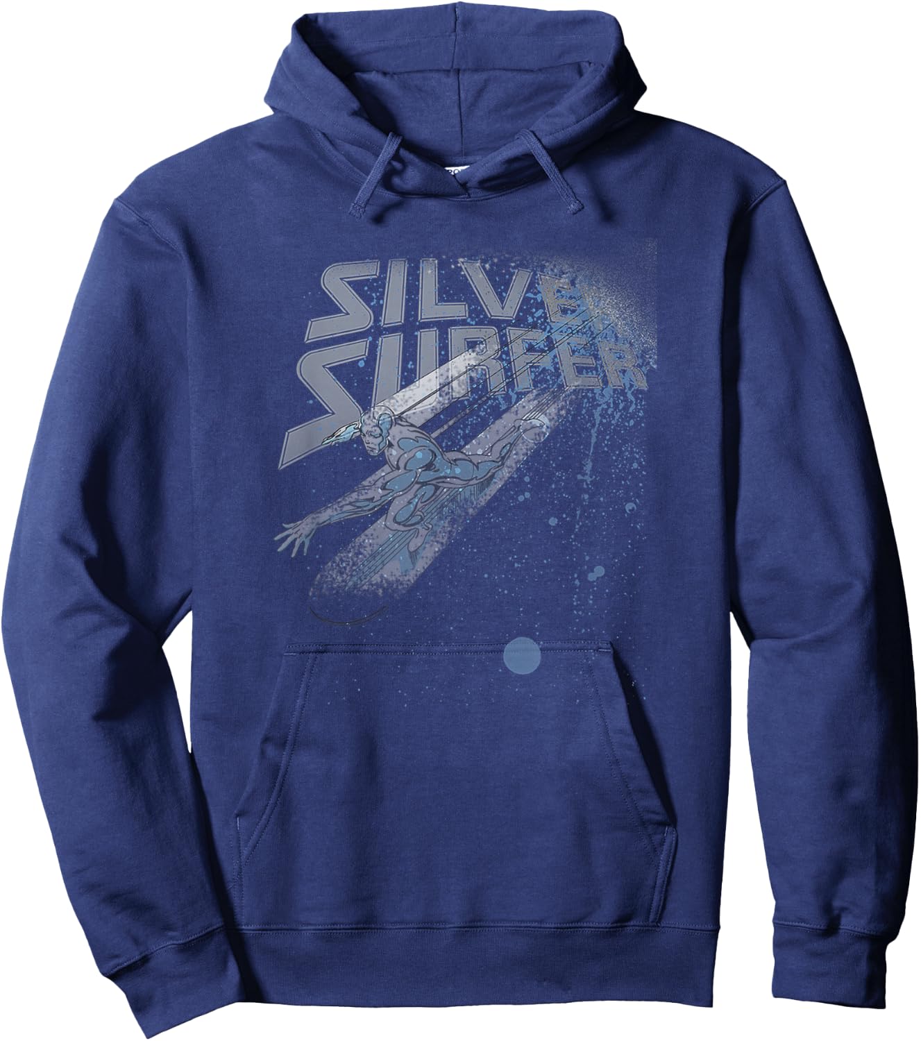 Marvel Fantastic Four Silver Surfer Speed Retro Vintage Logo Hoodie - Hoodie | Navy