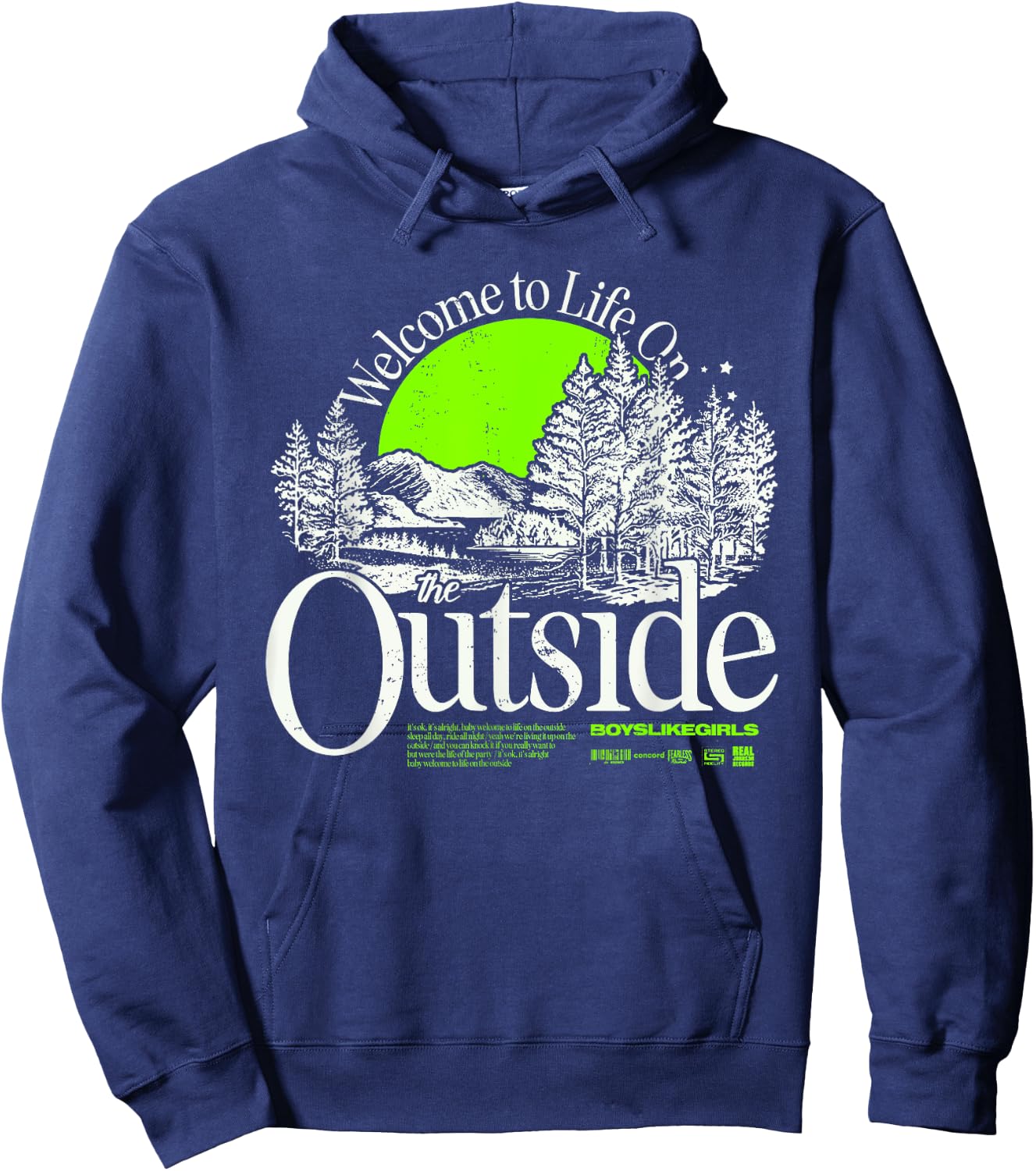 Boys Like Girls - the Outside Hoodie - Hoodie | Navy