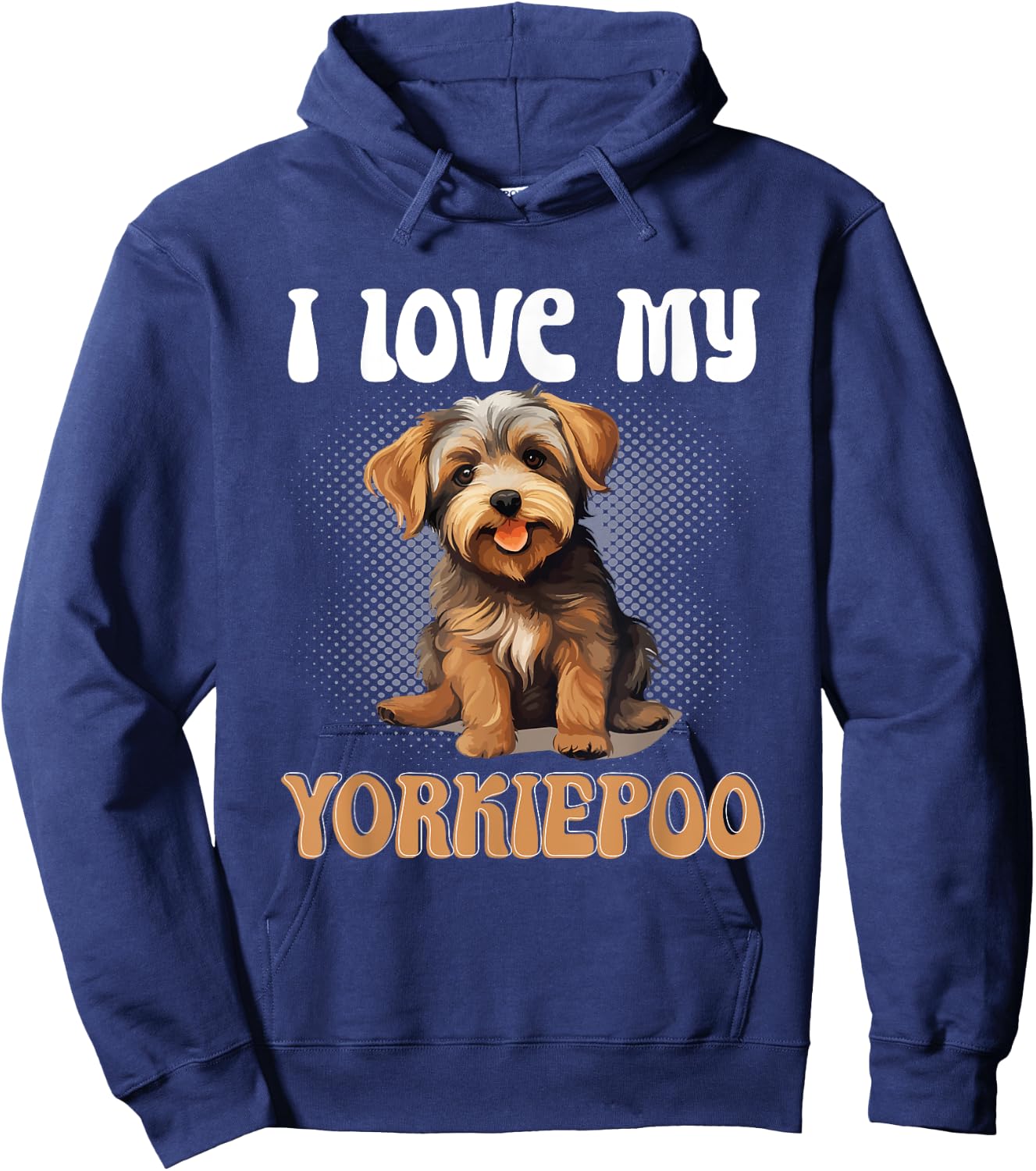 Yorkiepoo Dog Breed Pet I Love my Yorkiepoo Women Girls Kids Hoodie - Hoodie | Navy