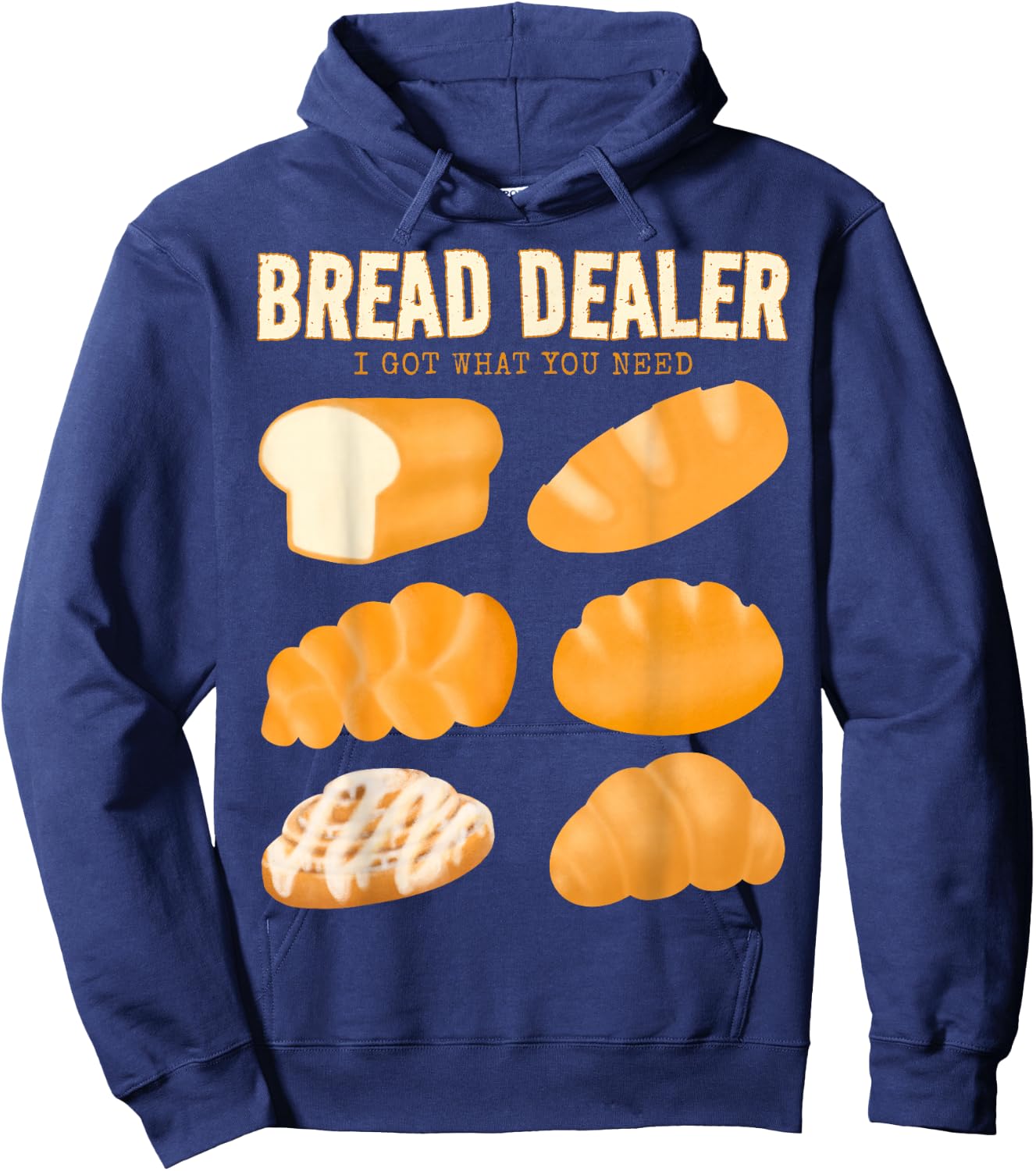 Bakery Funny Bread Baker Bread Dealer Making Dough Baking Hoodie - Hoodie | Navy
