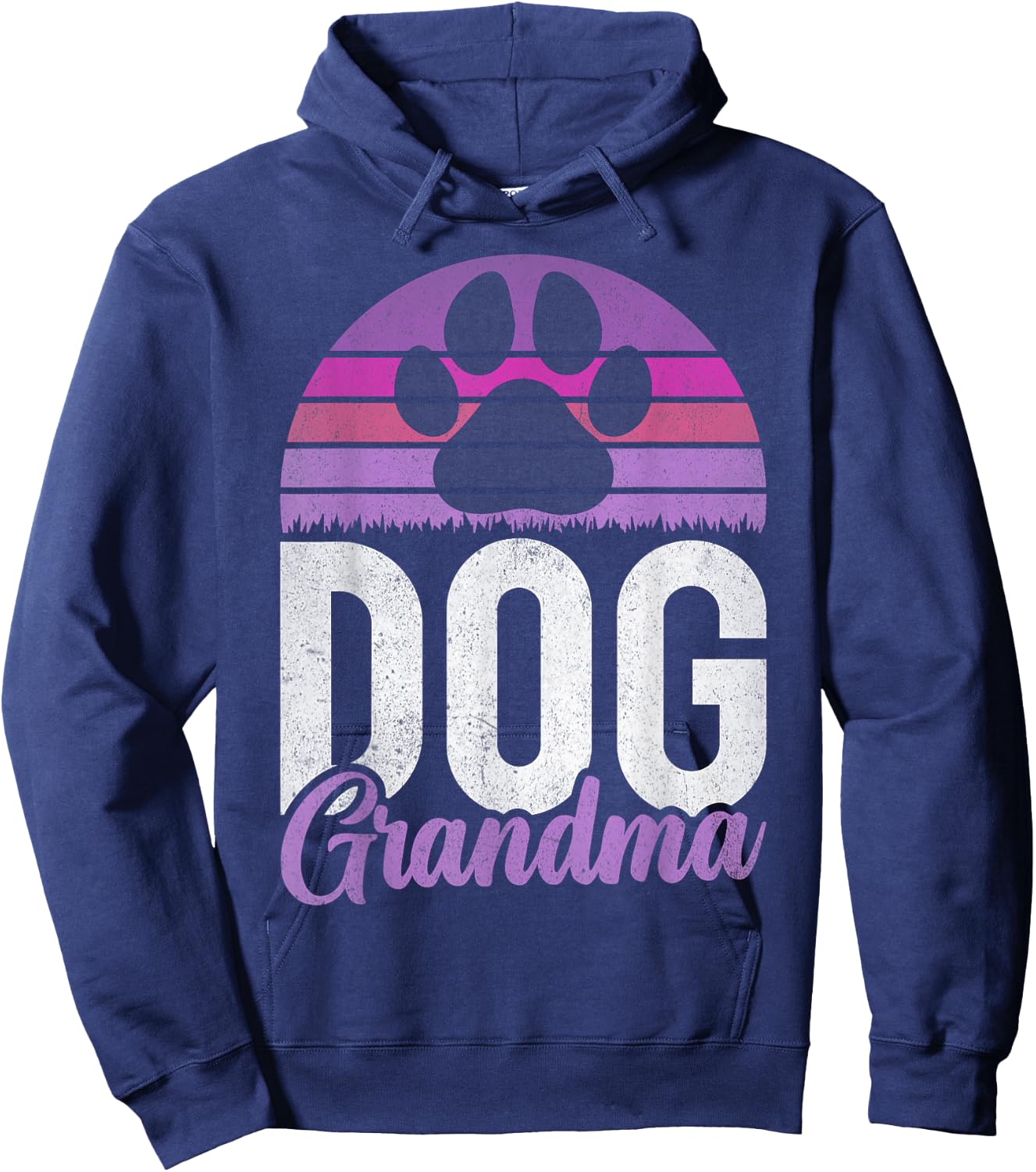 Dog Grandma Men Women Hoodie - Hoodie | Navy