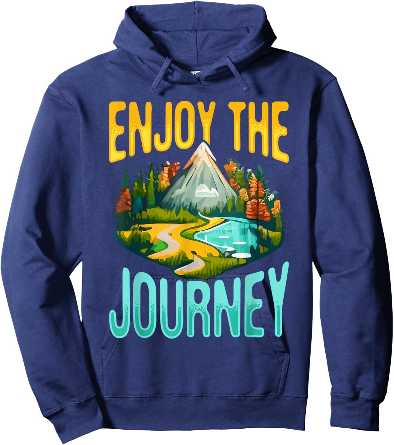 Camping Tent Enjoy the journey Hoodie - Hoodie | Navy