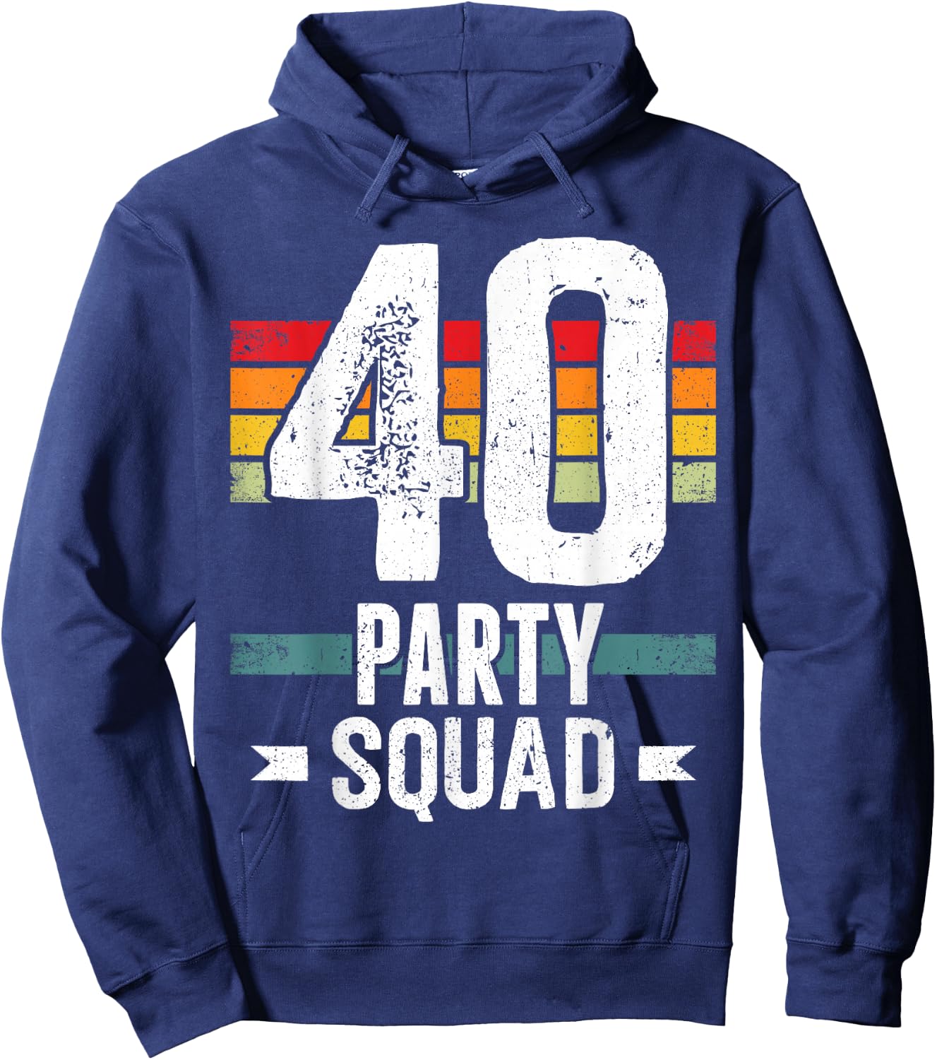 40 Birthday 40 Party Crew Squad 40th Bday Group Birthday Hoodie - Hoodie | Navy