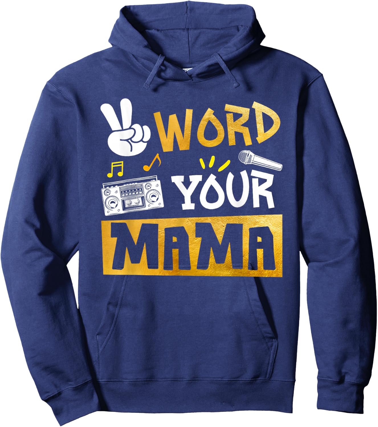 Word Your Mama - Mom Of The Birthday Two Legit To Quit Hoodie - Hoodie | Navy