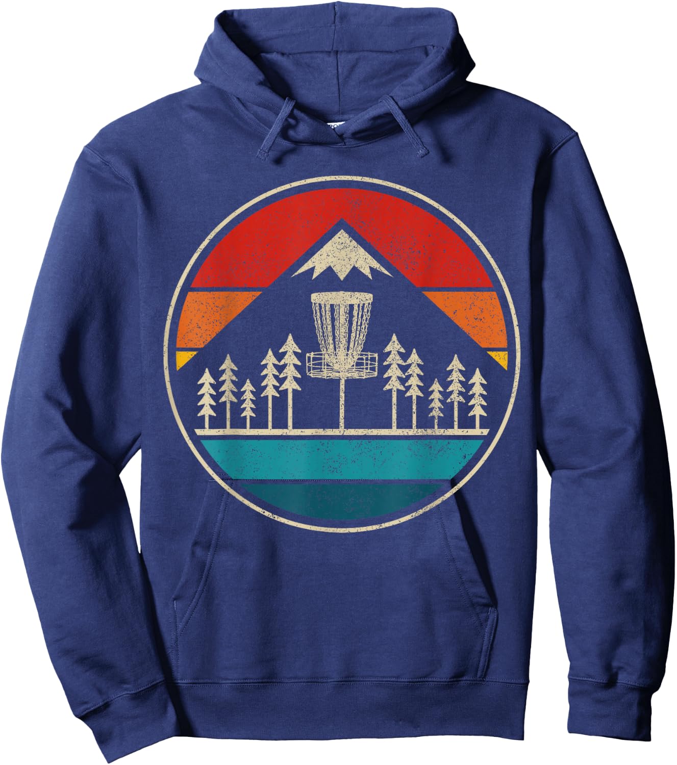 Vintage Disc Golf Rolf Retro Disc Golfer Hoodie - Hoodie | Navy