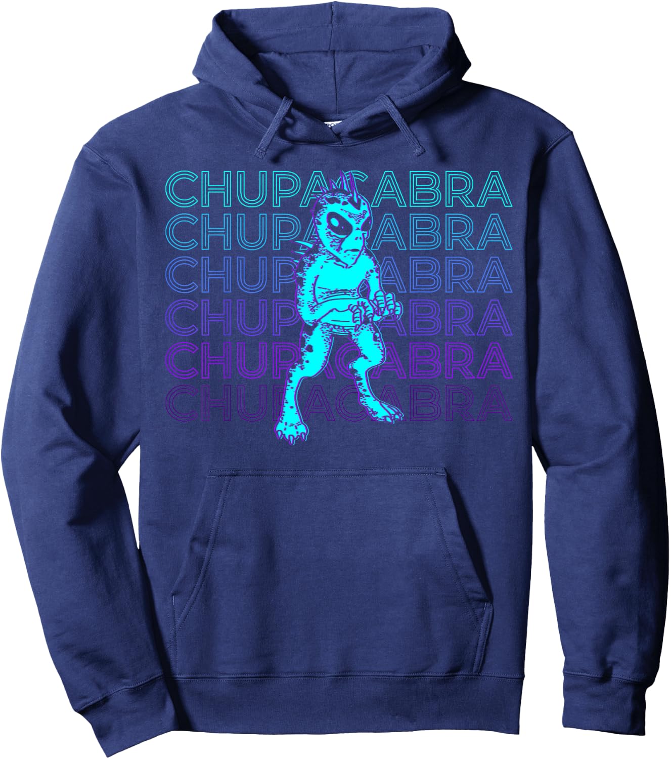 El Chupacabra Cryptid Cryptozoology Hoodie - Hoodie | Navy