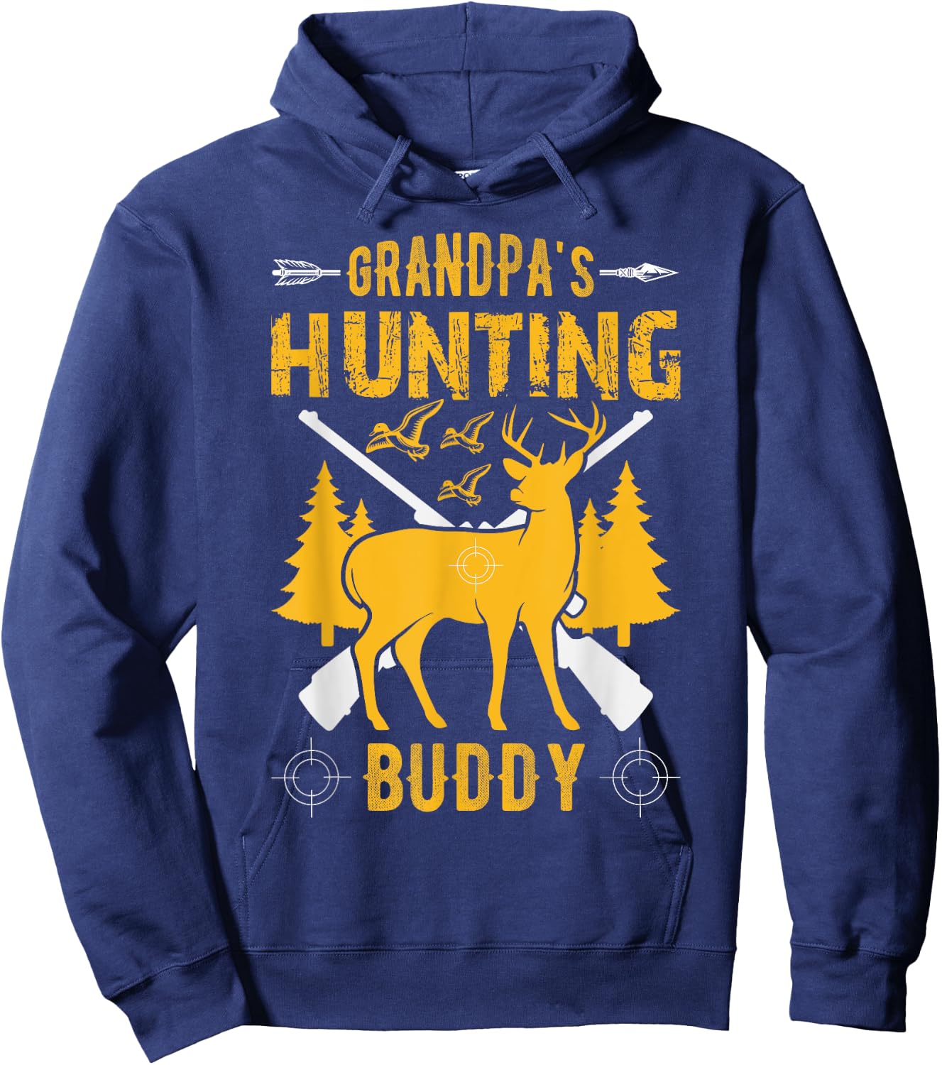 Grandpa's Hunting Buddy Grandson Hunting Buddies Hoodie - Hoodie | Navy
