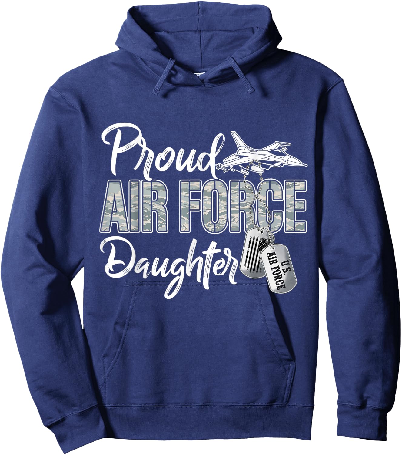 Proud Air Force Daughter Air Force Graduation USAF Daughter Hoodie - Hoodie | Navy