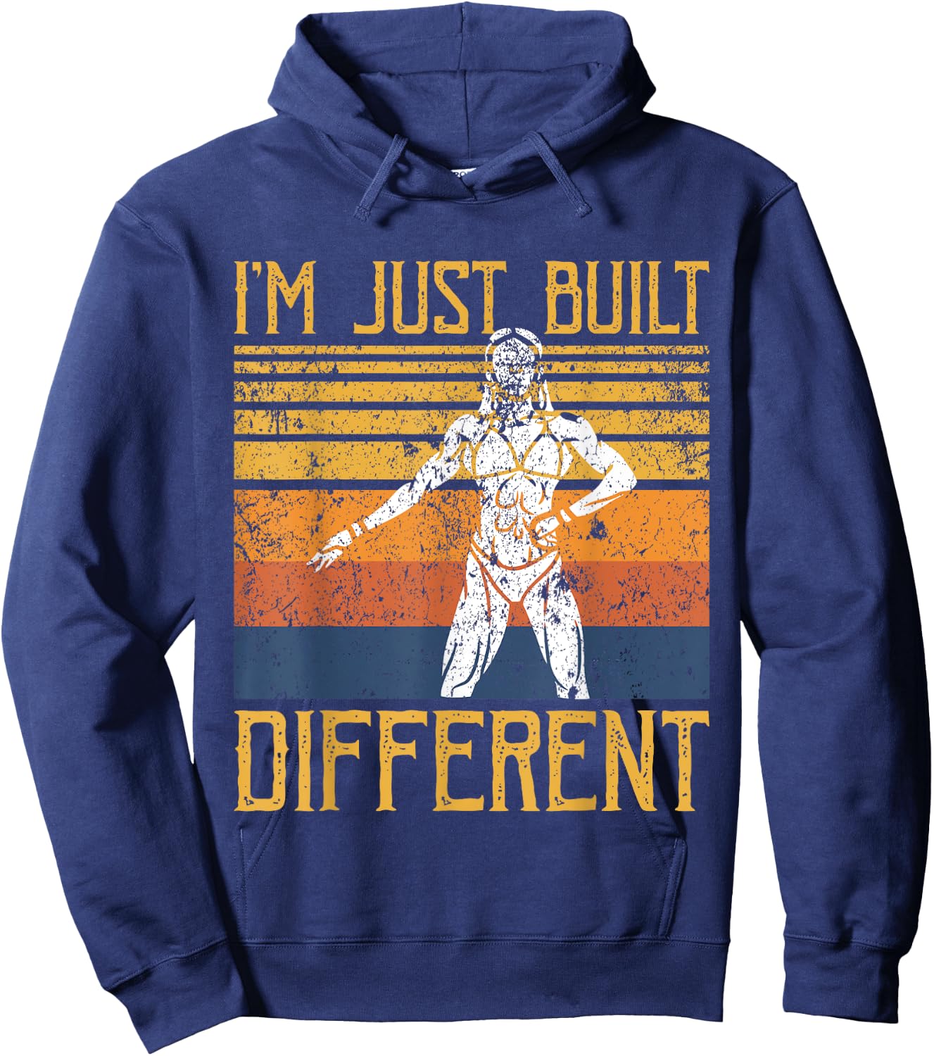 I'm Just Built Different - Fitness Bodybuilding Gym Women Hoodie - Hoodie | Navy