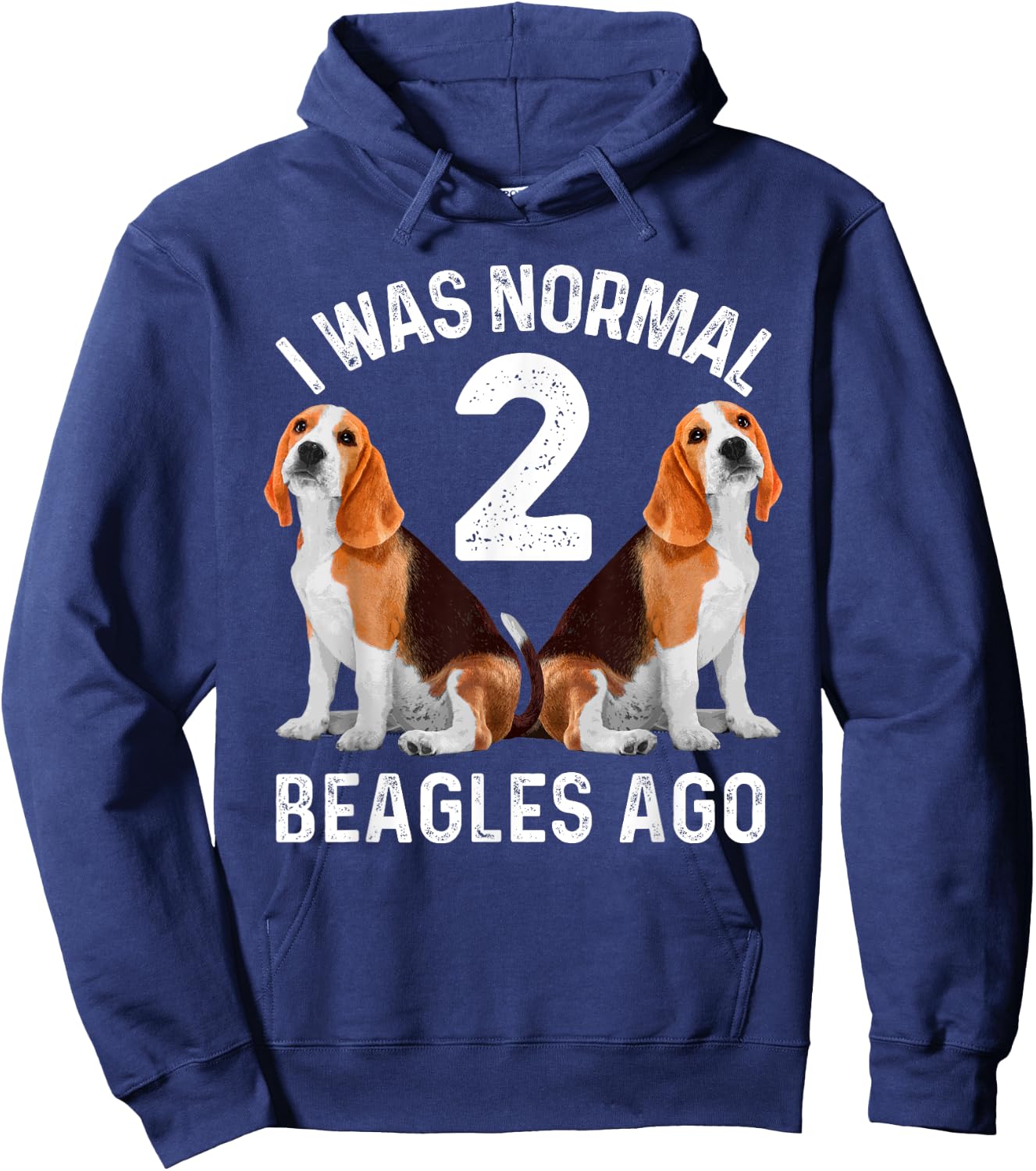 Funny Beagle Dog Art Women Boys Girls Beagle Lovers Hoodie - Hoodie | Navy