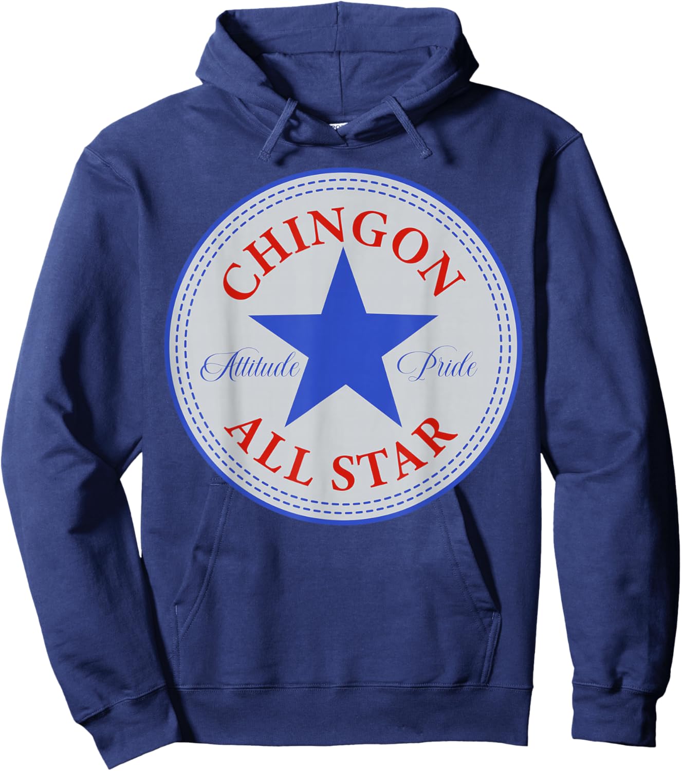 Chingon All Star Mexican Latin Pride Chicano Spanish Sayings Hoodie - Hoodie | Navy