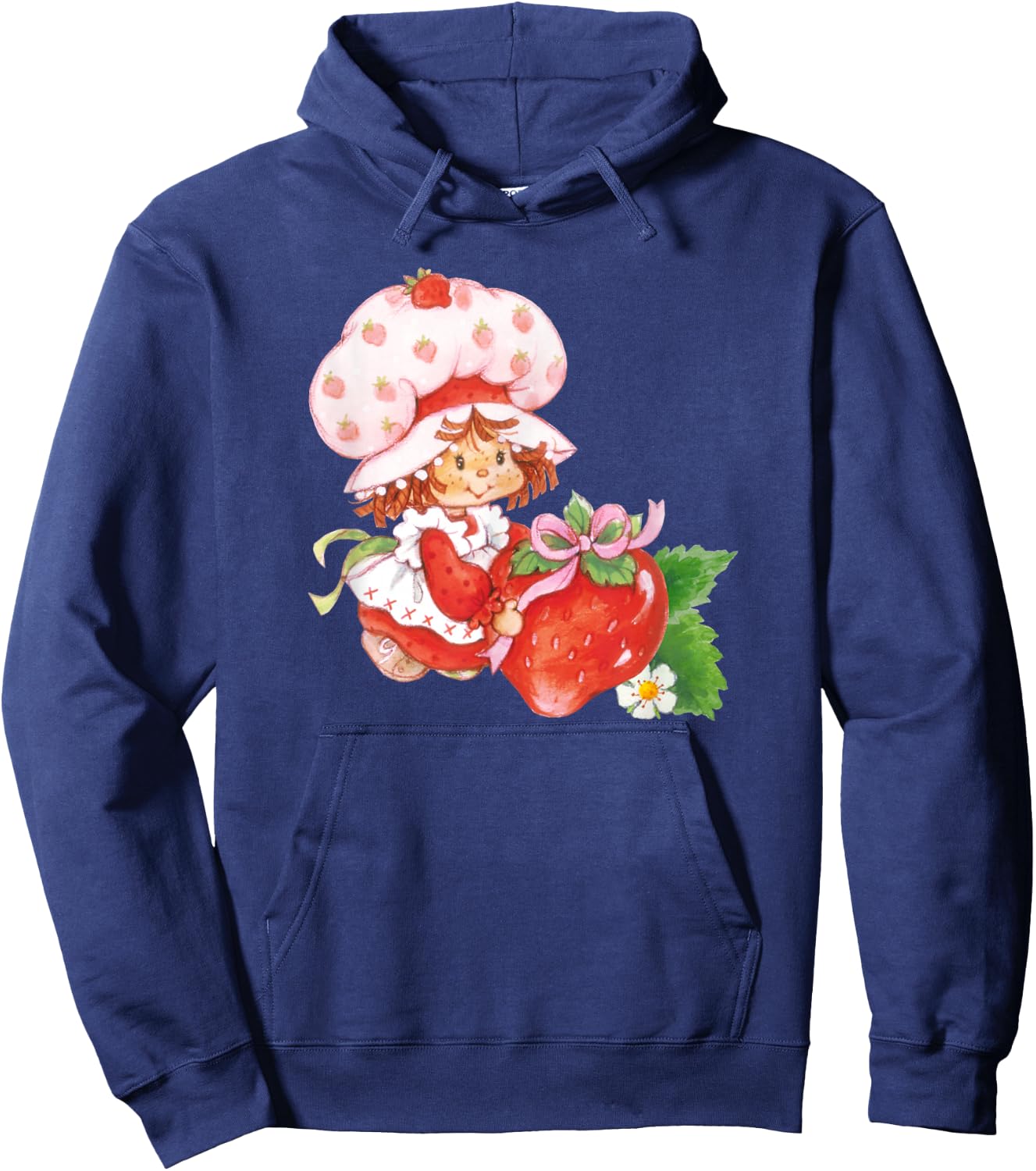 Strawberry Shortcake Sweet Surprise Strawberry Bow Vintage Hoodie - Hoodie | Navy