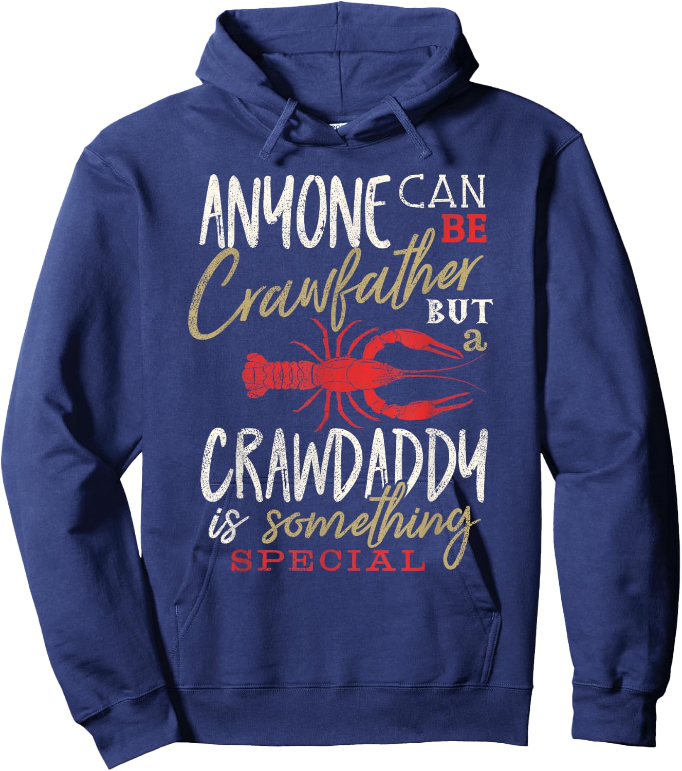 Crawfish Dad Daddy Funny Cajun Boil Crayfish Festival Men Hoodie - Hoodie | Navy