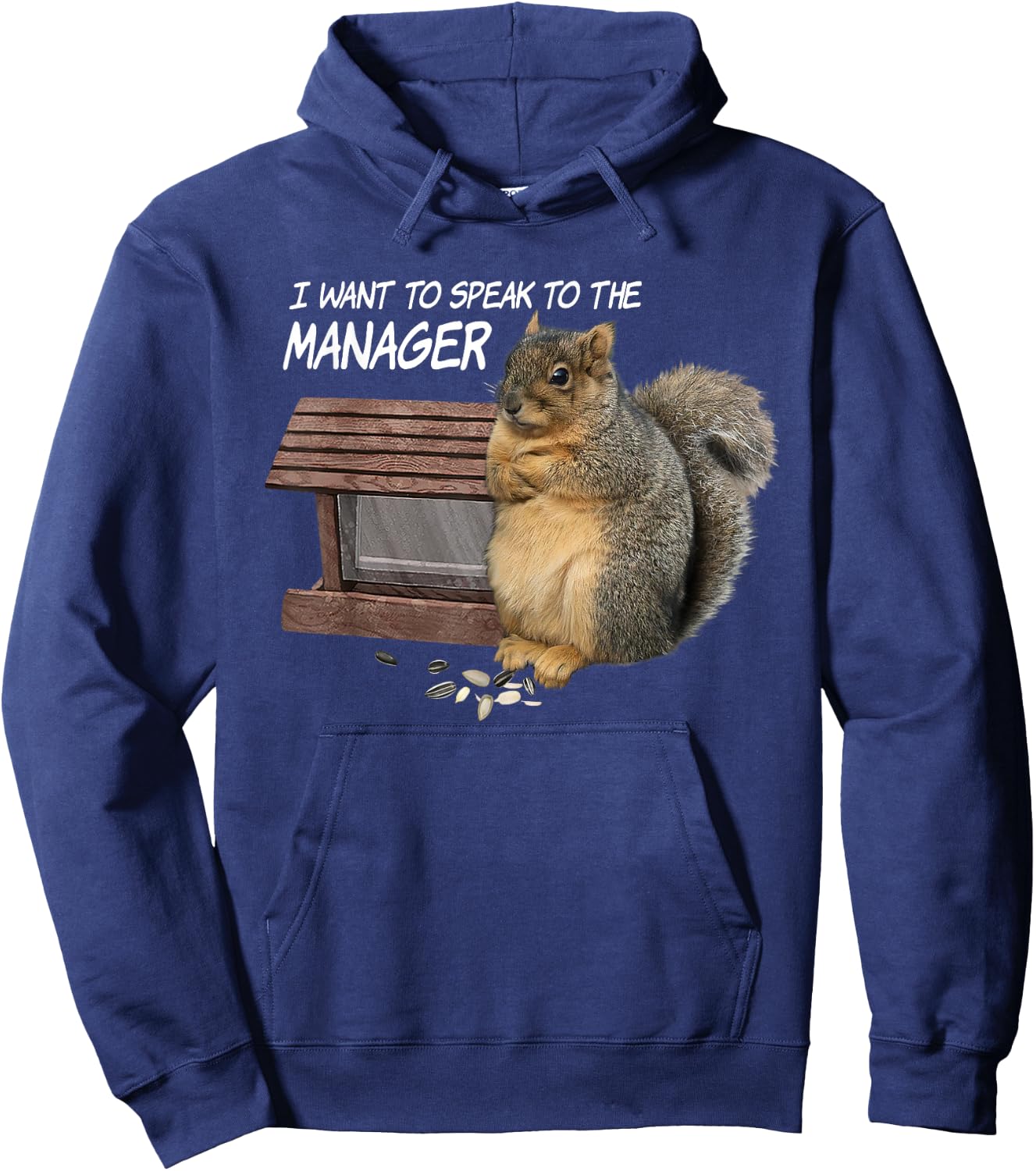 Funny Squirrel - I Want To Speak To The Manager Hoodie - Hoodie | Navy