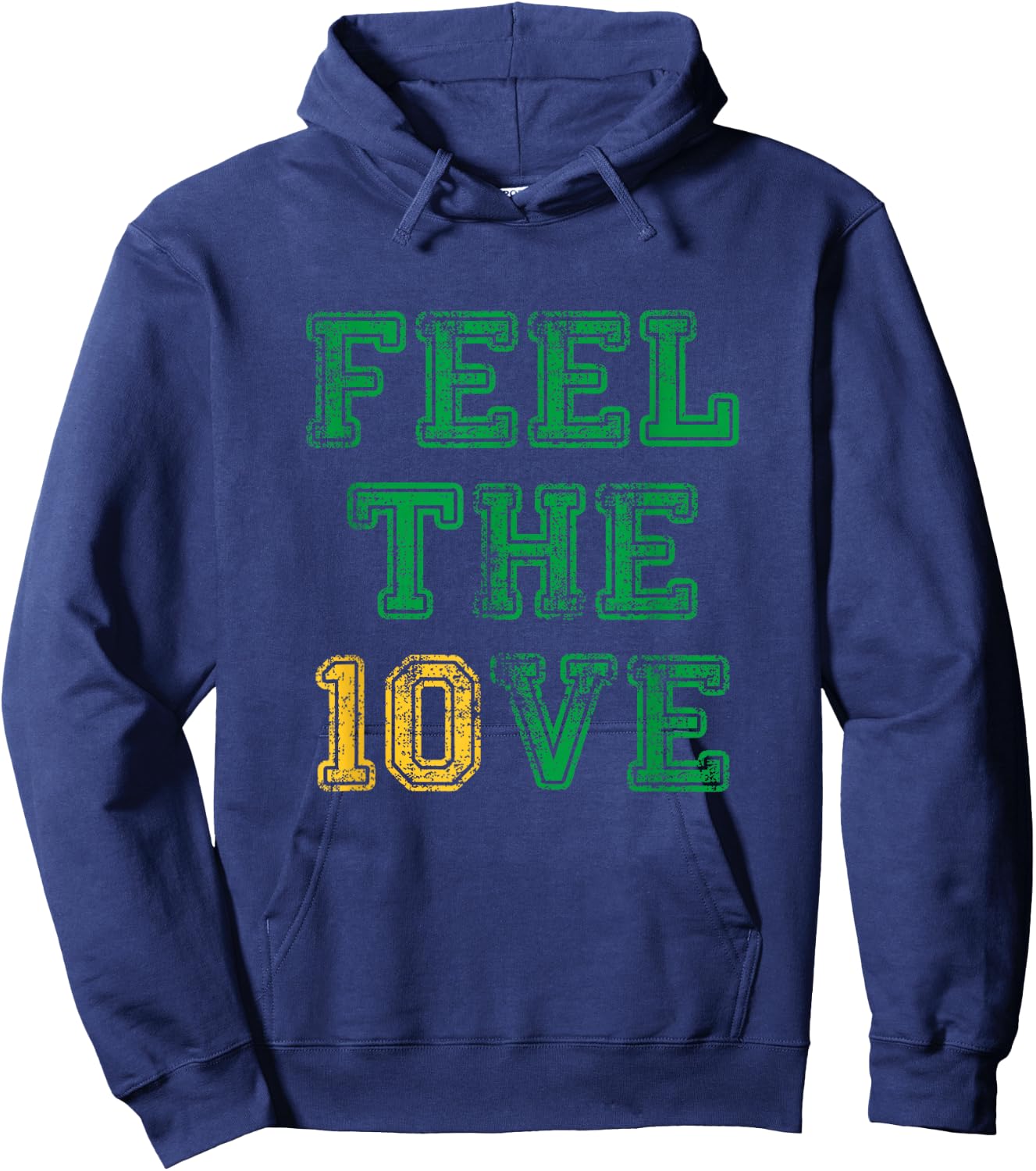 Feel The Love American Football Jordan Quarterback Retro Hoodie - Hoodie | Navy