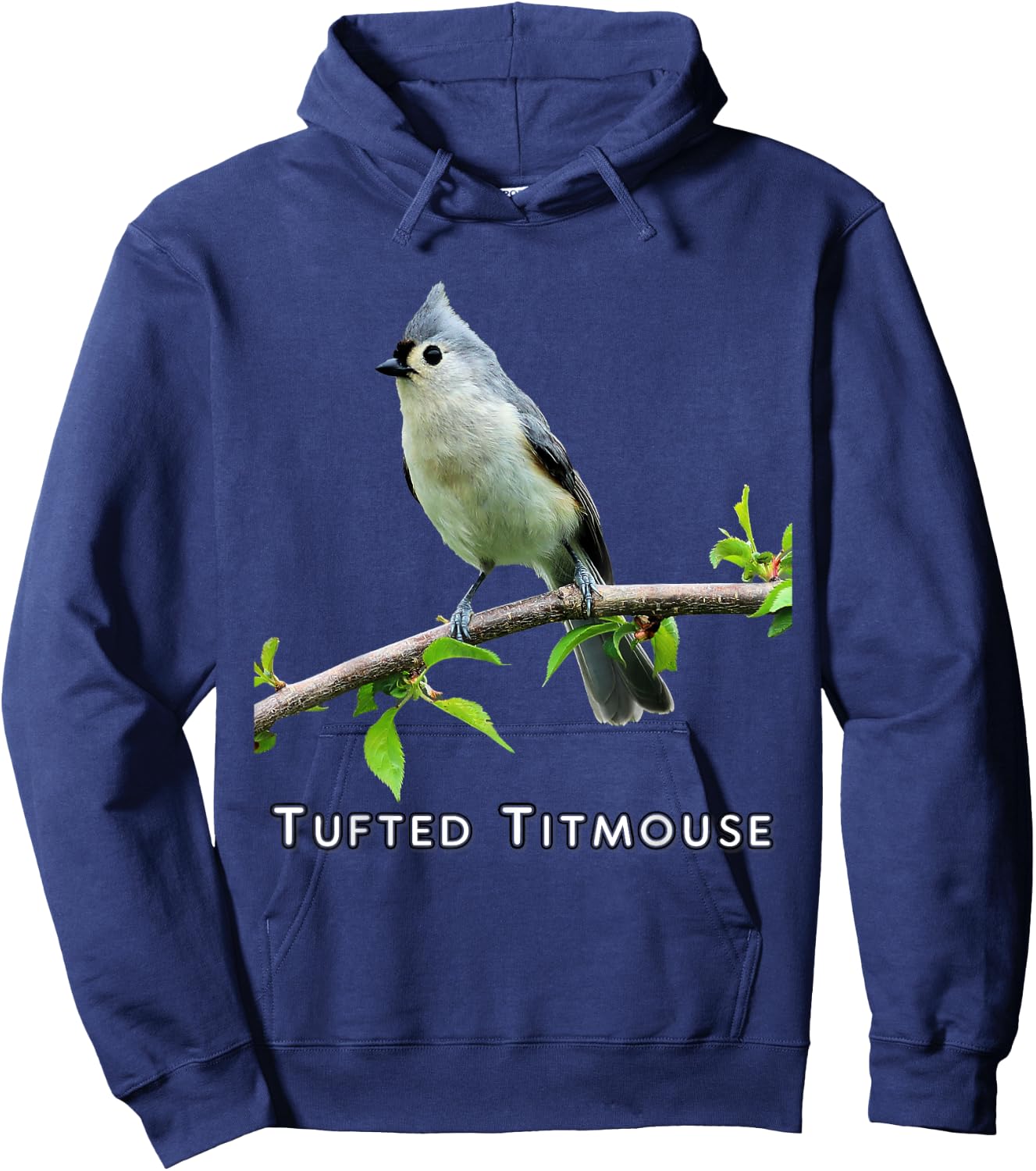 Tufted Titmouse Hoodie - Hoodie | Navy