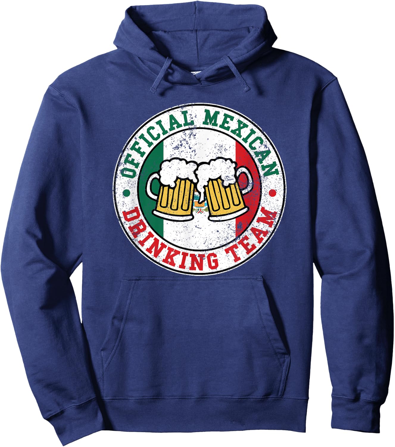 Official Mexican Drinking Team Funny Mexico Drinking Team Hoodie - Hoodie | Navy