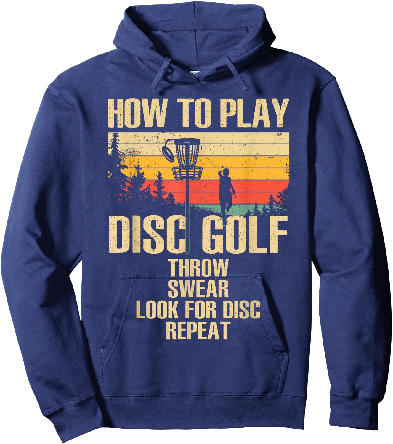 Funny Disc Golf Design Women Disc Golf Player Lover Hoodie - Hoodie | Navy