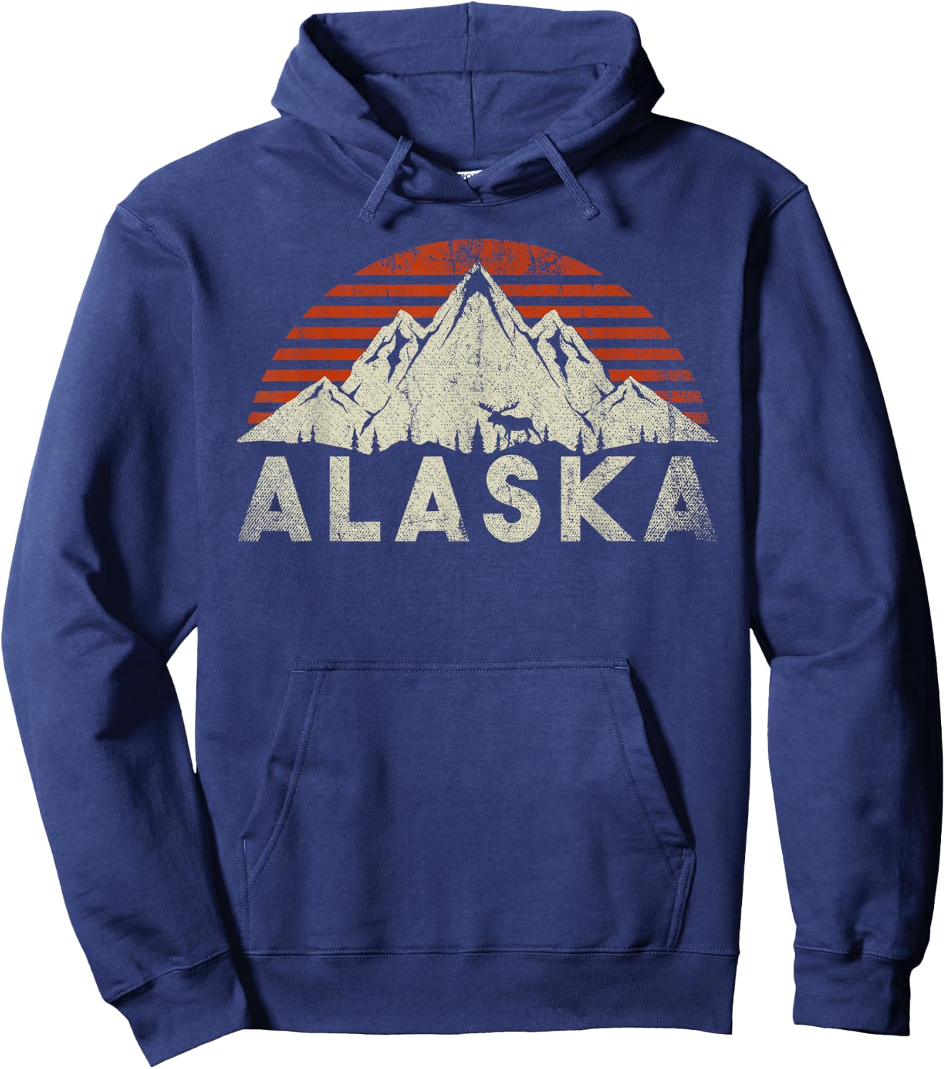 Retro Alaska Hoodie - Hoodie | Navy