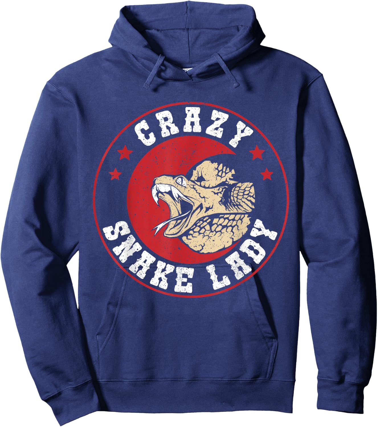 Exotic Pet Snake Reptile Crazy Snake Lady Hoodie - Hoodie | Navy