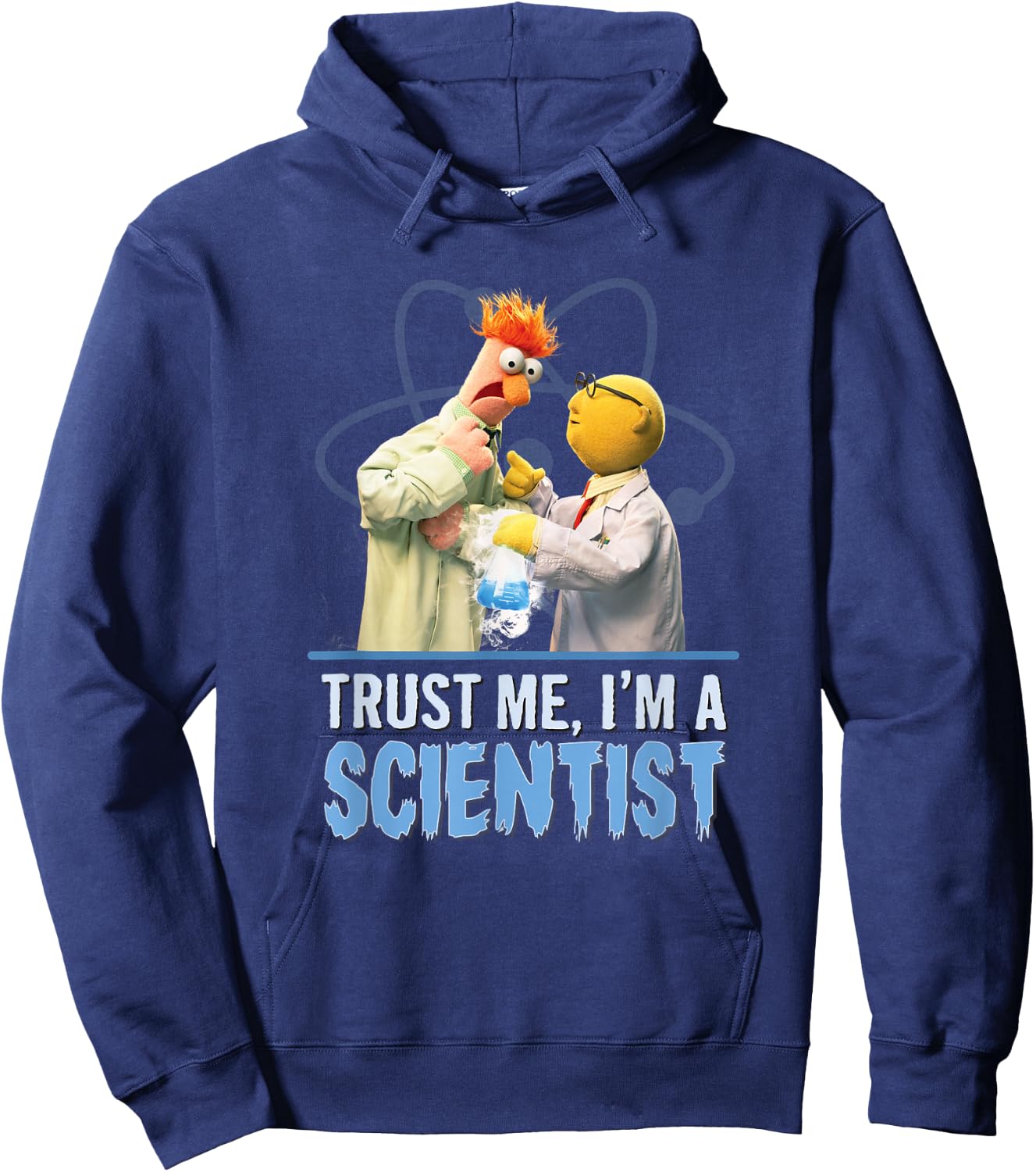 Disney The Muppets Trust Me I'm A Scientist Bunsen & Beaker Hoodie - Hoodie | Navy