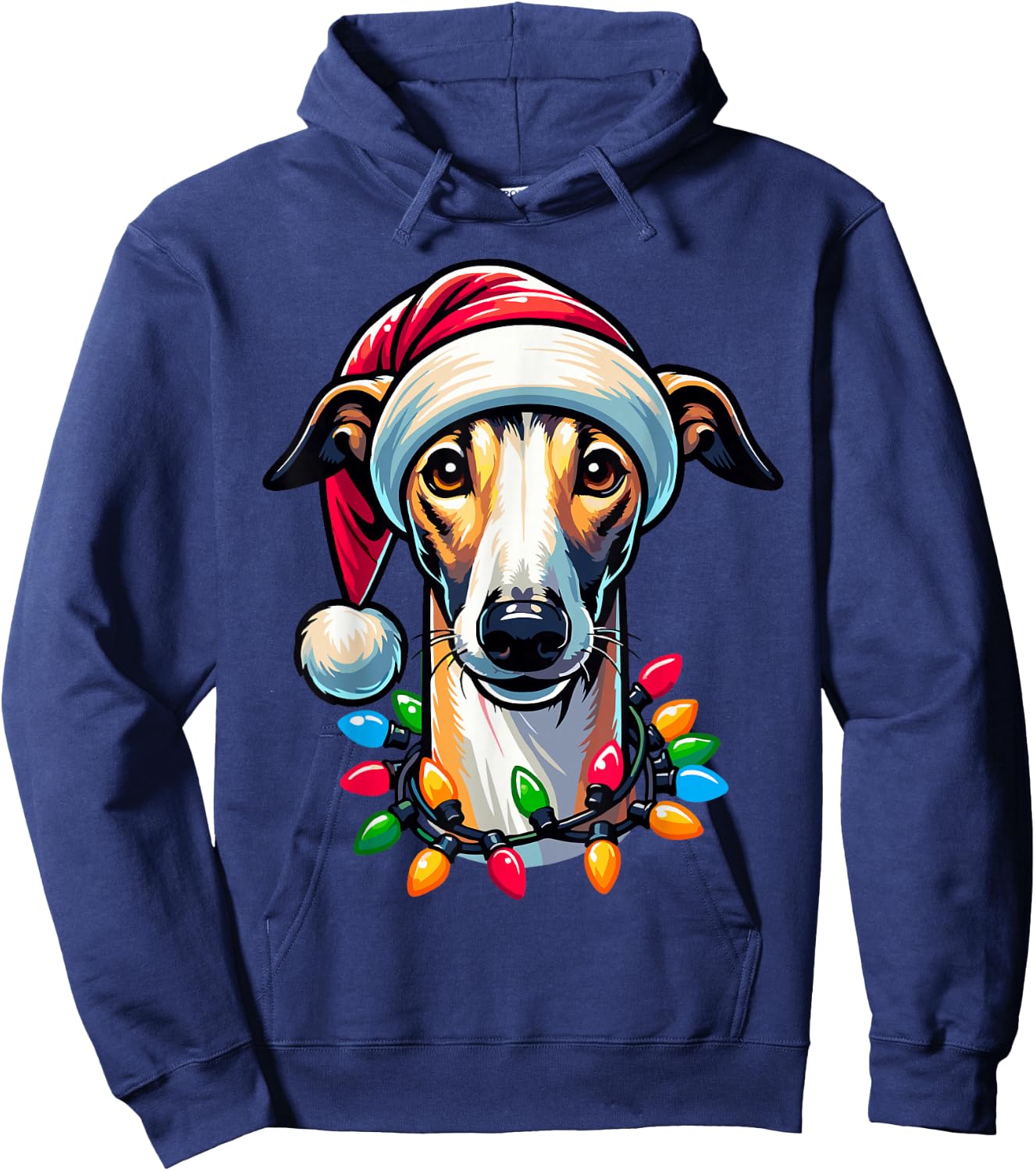Dog Owner Xmas Men Women Favorite Greyhound Christmas Hoodie - Hoodie | Navy