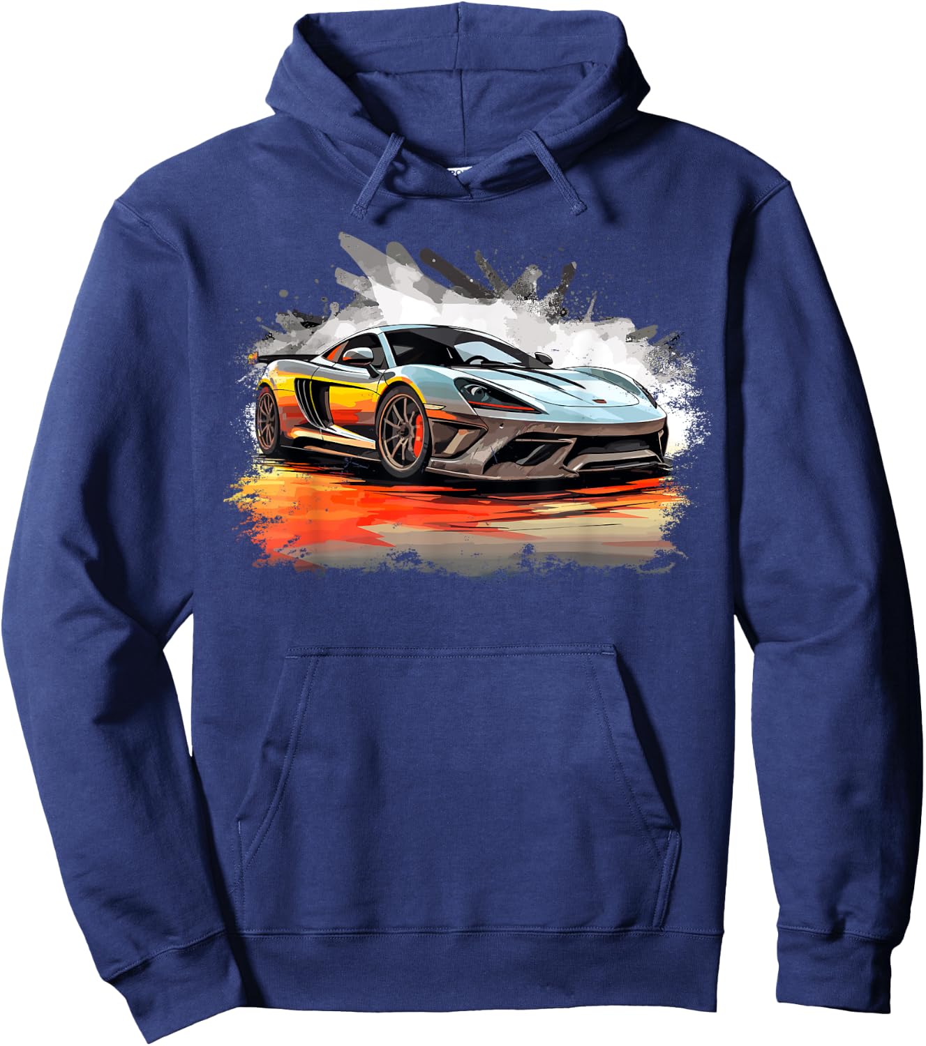 Supercar Exotic Sports Car Concept Hypercar Vintage Graphic Hoodie - Hoodie | Navy