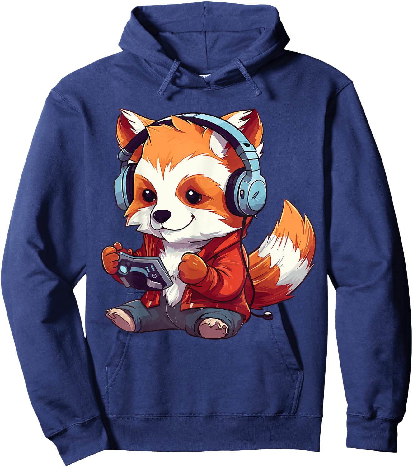 Cute Red Panda Gamer Funny Gaming Red Panda Lover Hoodie - Hoodie | Navy