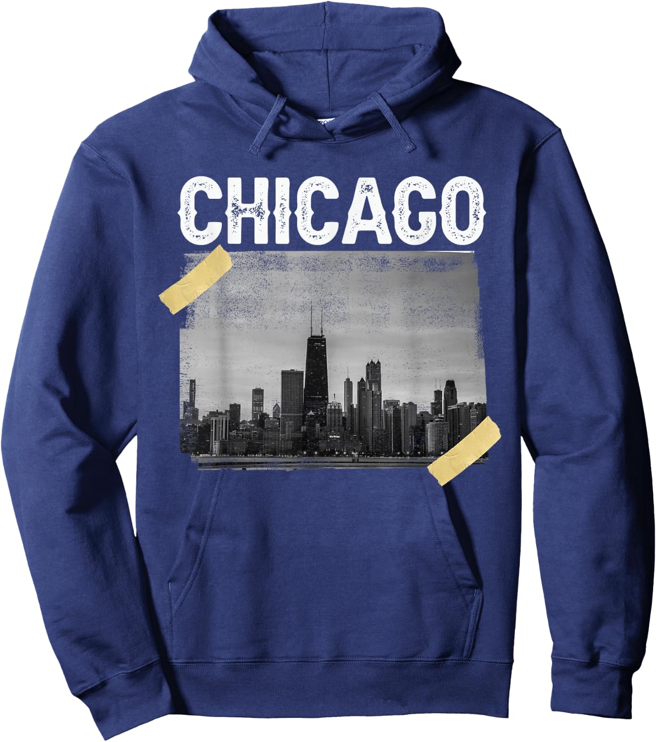 Illinois Chicago Skyline Chi Town Hoodie - Hoodie | Navy