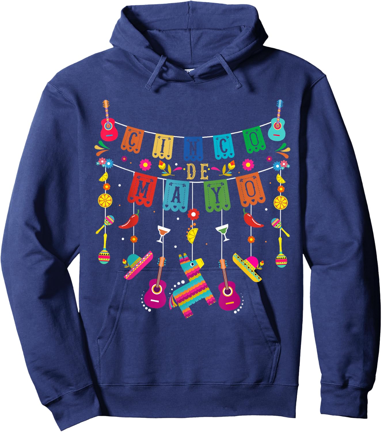 Cinco De Mayo Funny Mexican Fiesta 5 De Mayo Hoodie - Hoodie | Navy