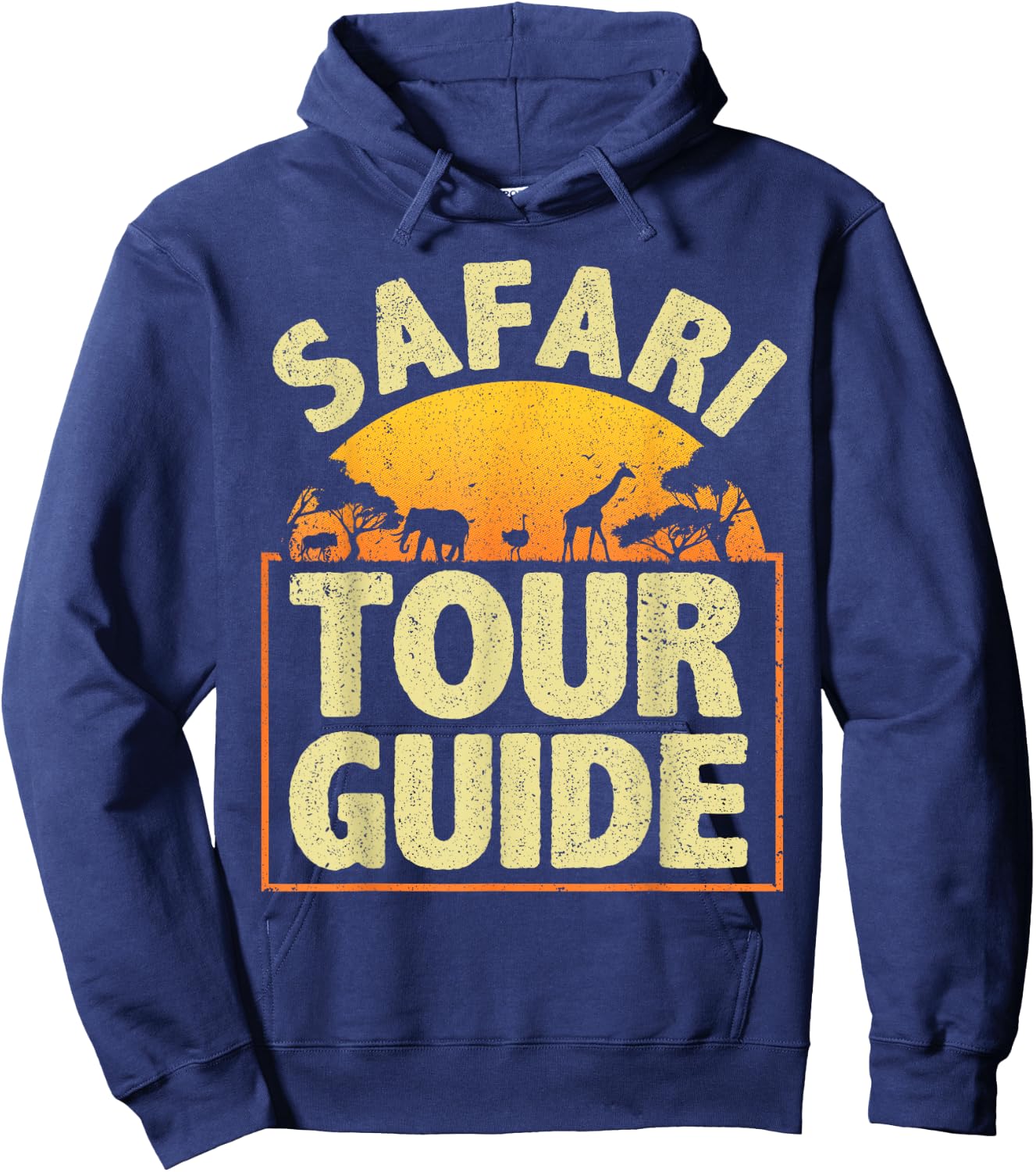 Funny Safari Guide Art Women Kids Zoo Safari Costume Hoodie - Hoodie | Navy