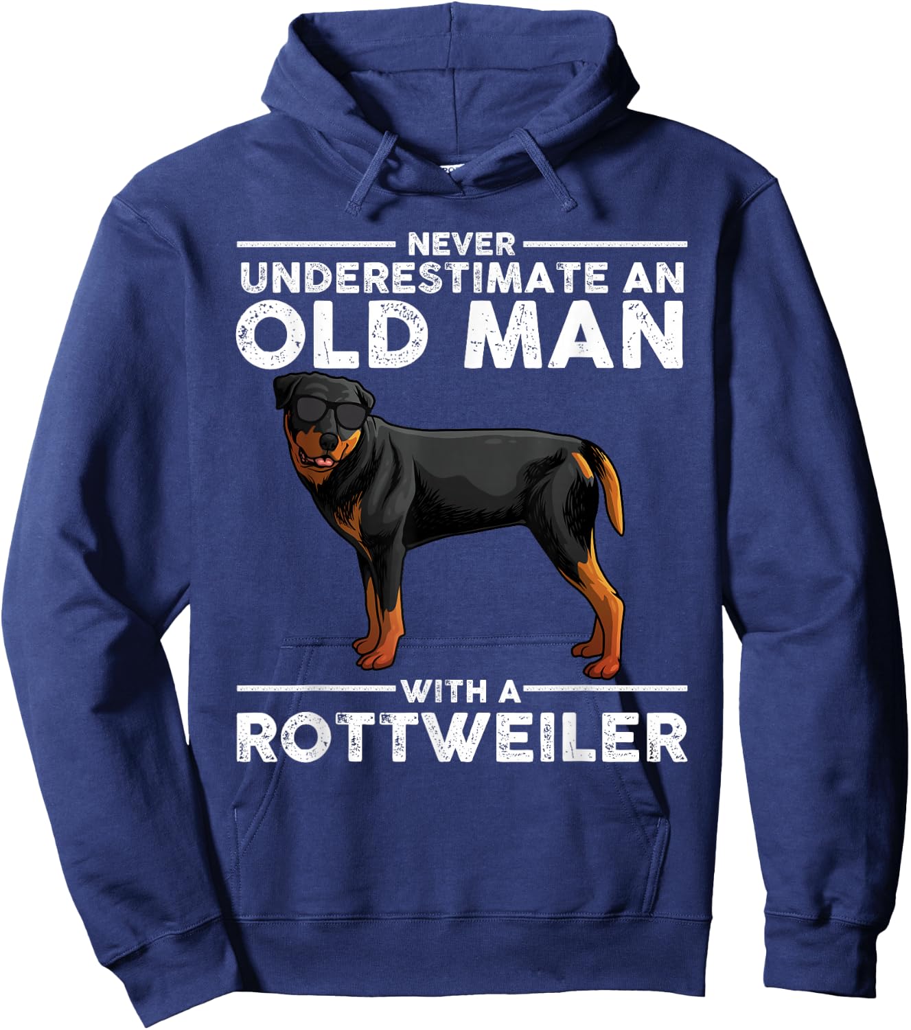 Rottweiler Art Dad Grandpa Rottie Lover Rottweiler Hoodie - Hoodie | Navy