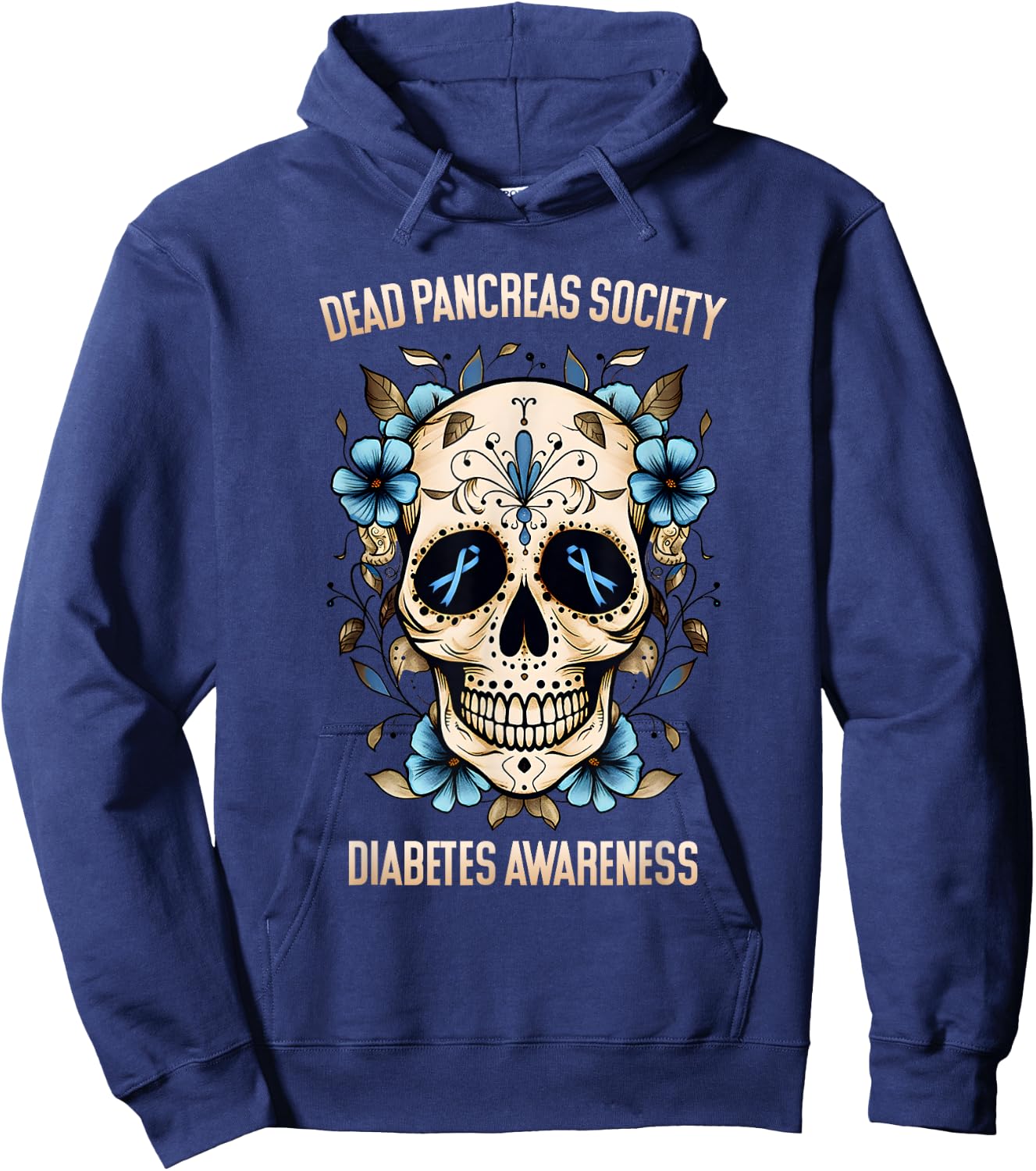 Diabetes Awareness - Dead Pancreas Society Hoodie - Hoodie | Navy