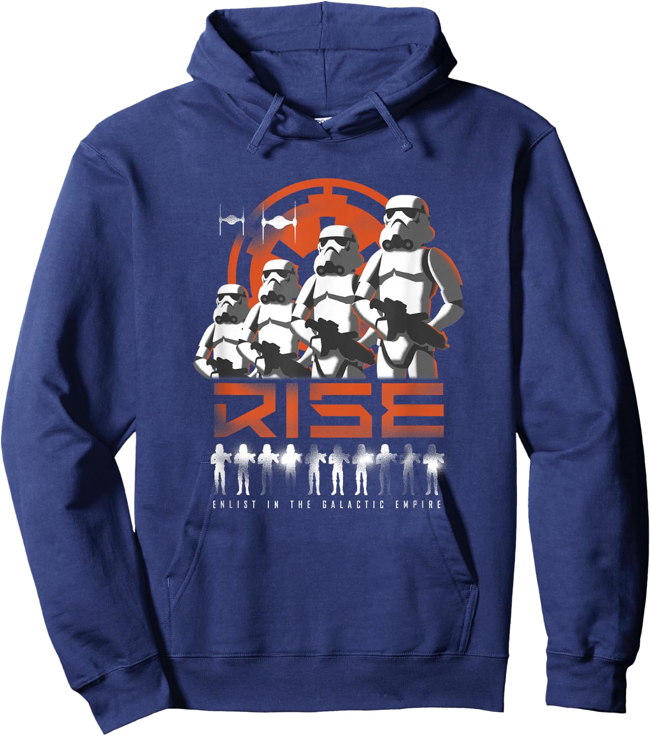 Star Wars Rebels Rise Galactic Empire Recruitment Propaganda Hoodie - Hoodie | Navy